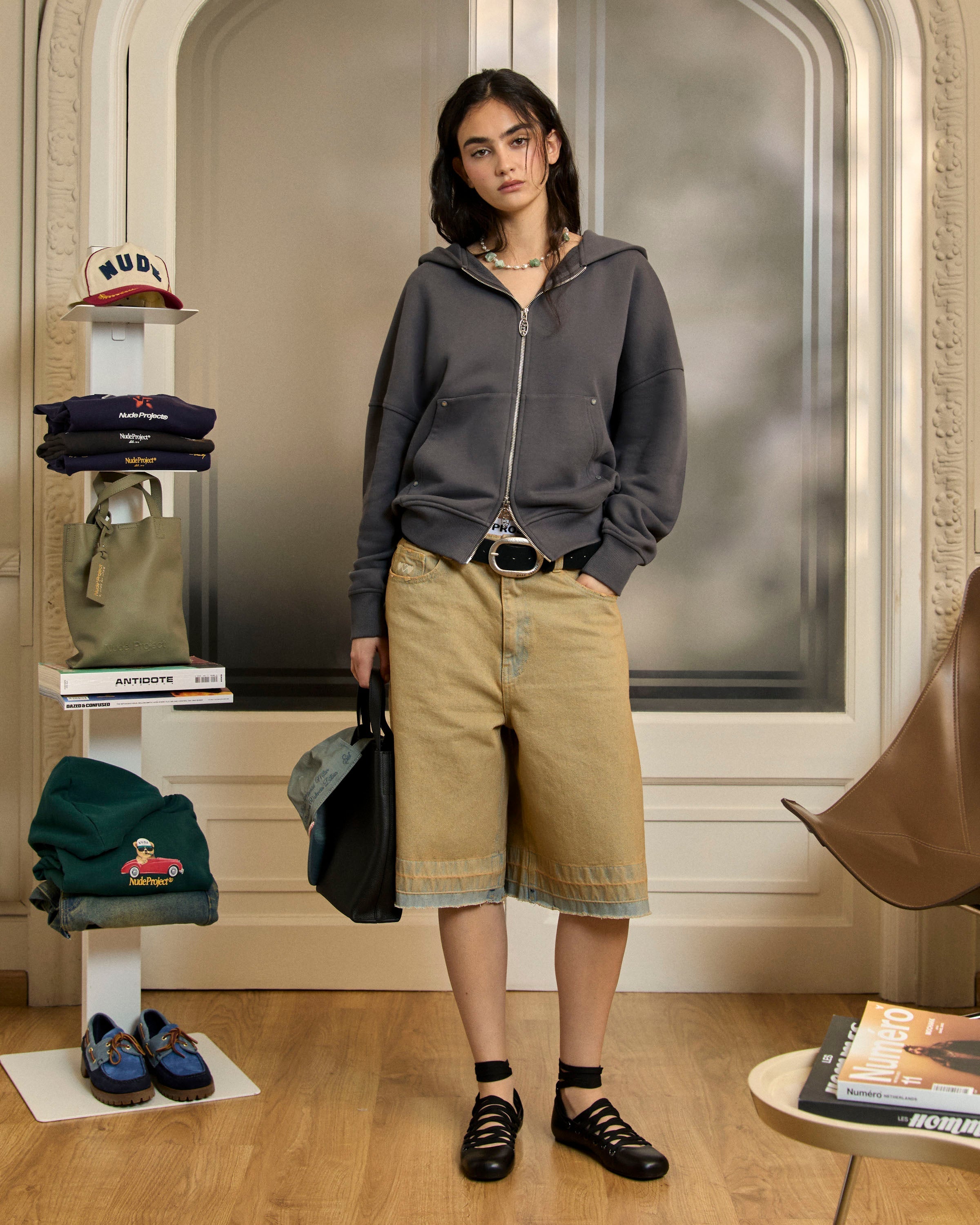 Sudadera Con Cremallera Beast Gris Oscuro