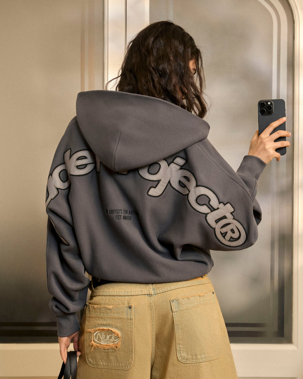 Sudadera Con Cremallera Beast Gris Oscuro