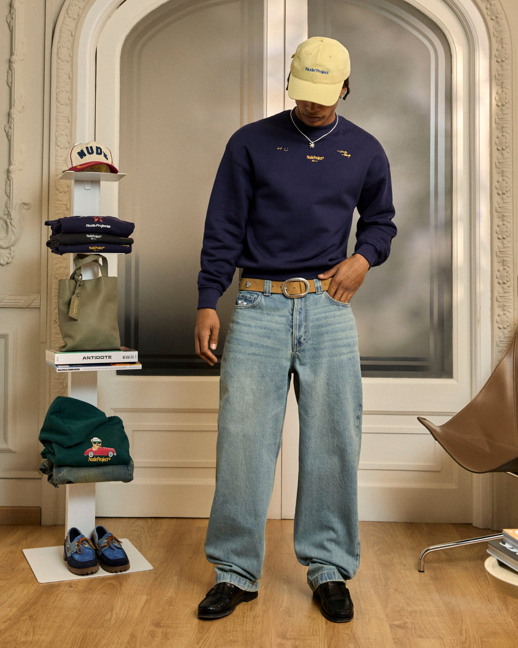 Sudadera Sin Capucha Global Soon Azul Marino