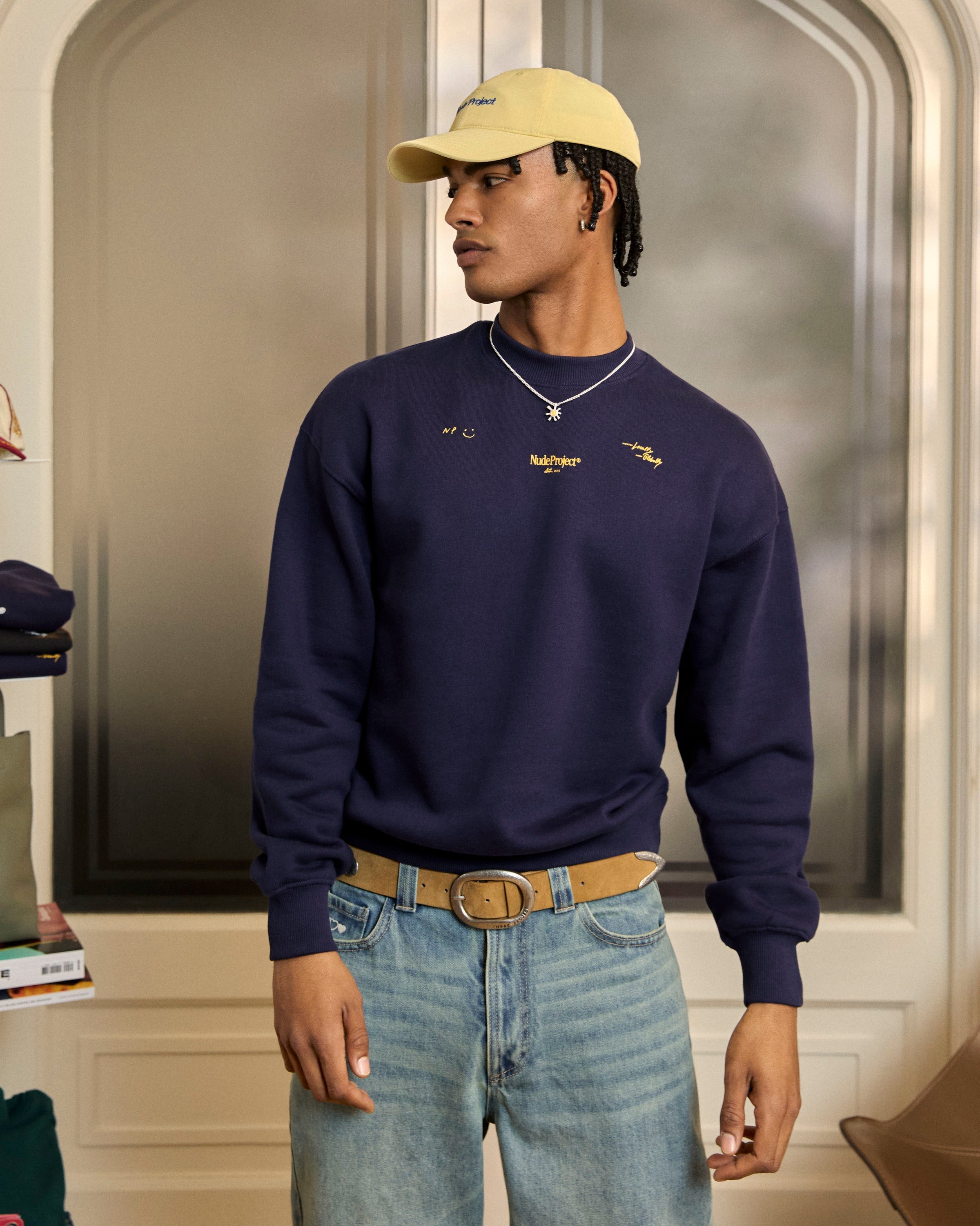 Sudadera Sin Capucha Global Soon Azul Marino