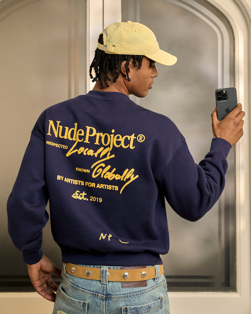 Sudadera Sin Capucha Global Soon Azul Marino