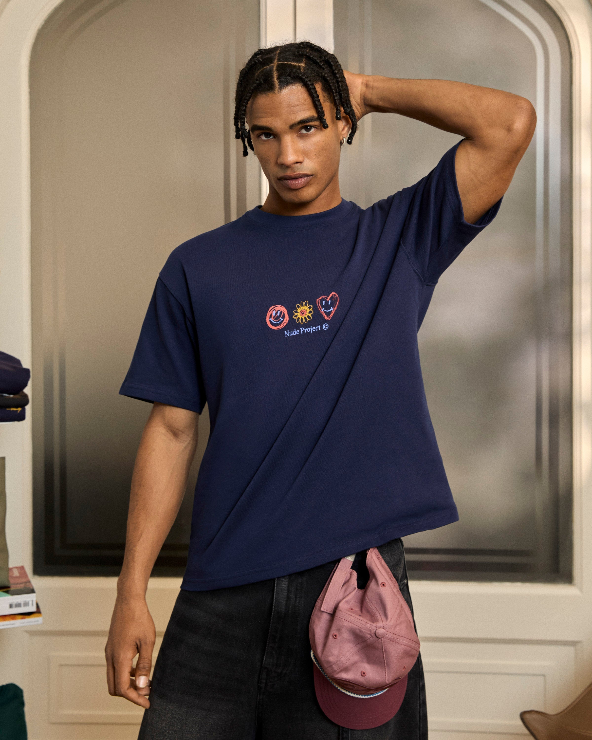 Camiseta Jarron Azul Marino