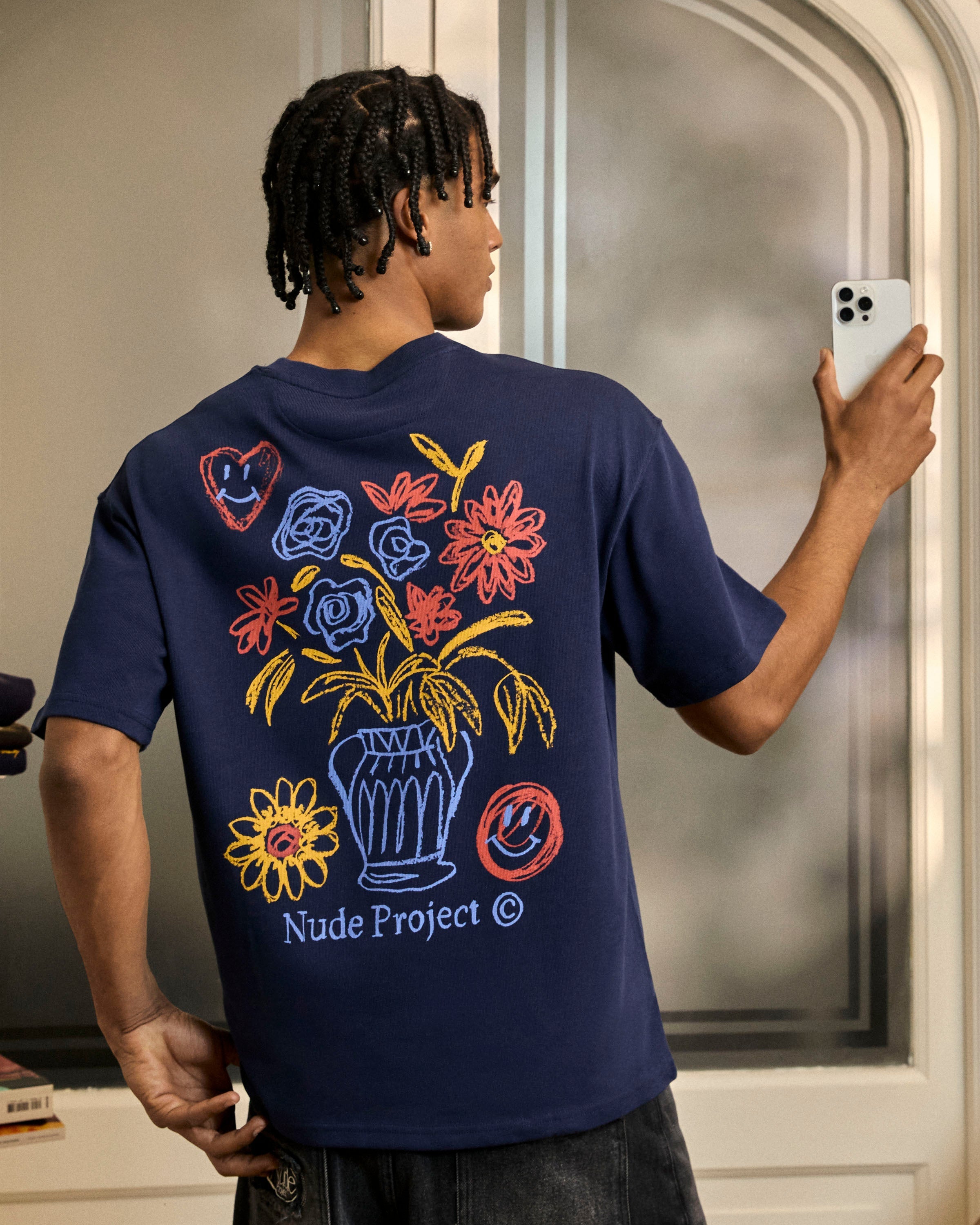 Camiseta Jarron Azul Marino