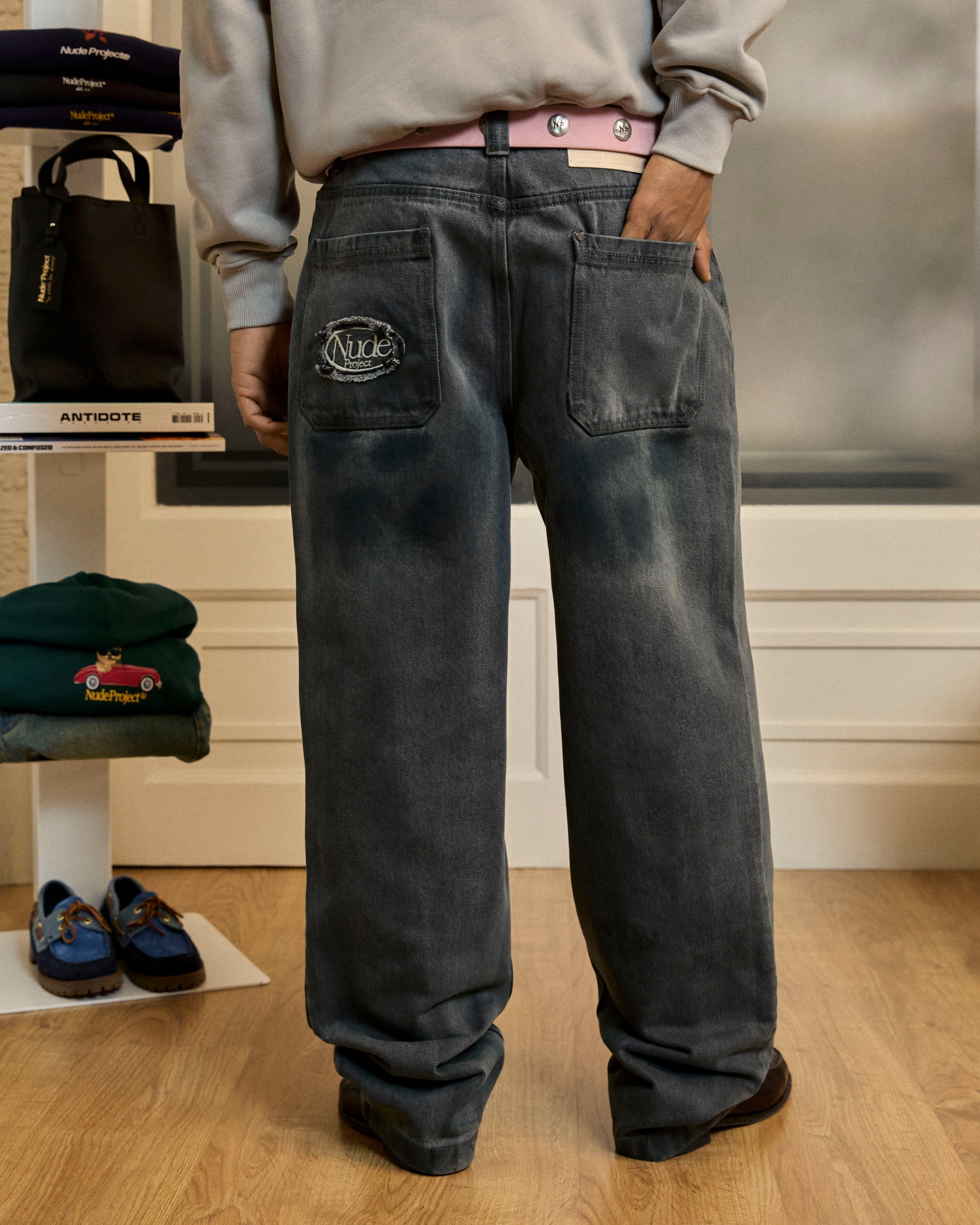 Pantalón Vaquero Verde Washed