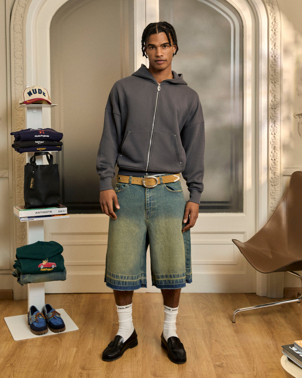 Sudadera Con Cremallera Beast Gris Oscuro