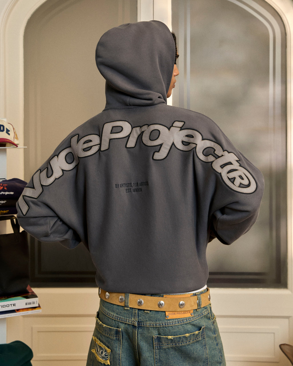 Sudadera Con Cremallera Beast Gris Oscuro