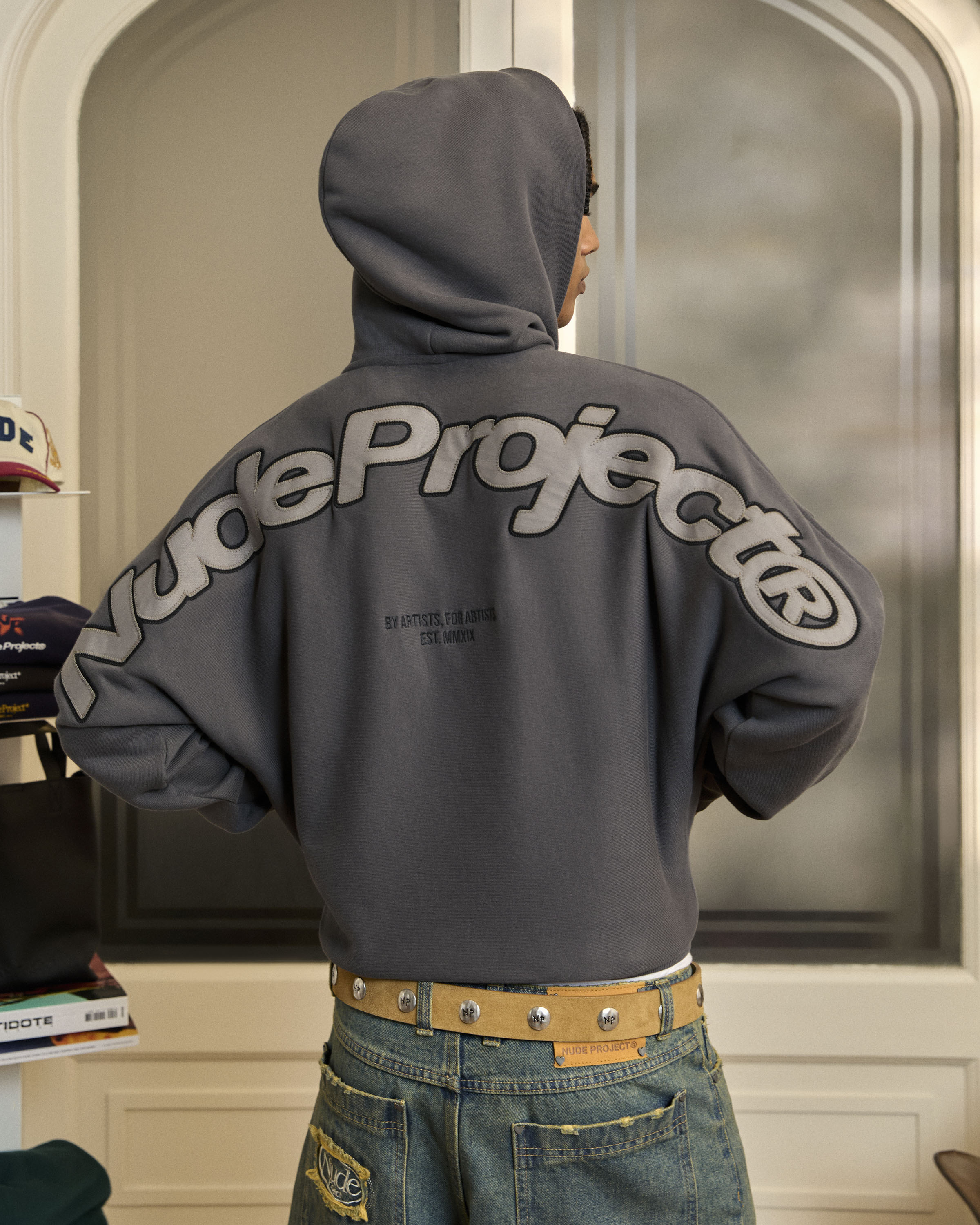 Sudadera Con Cremallera Beast Gris Oscuro