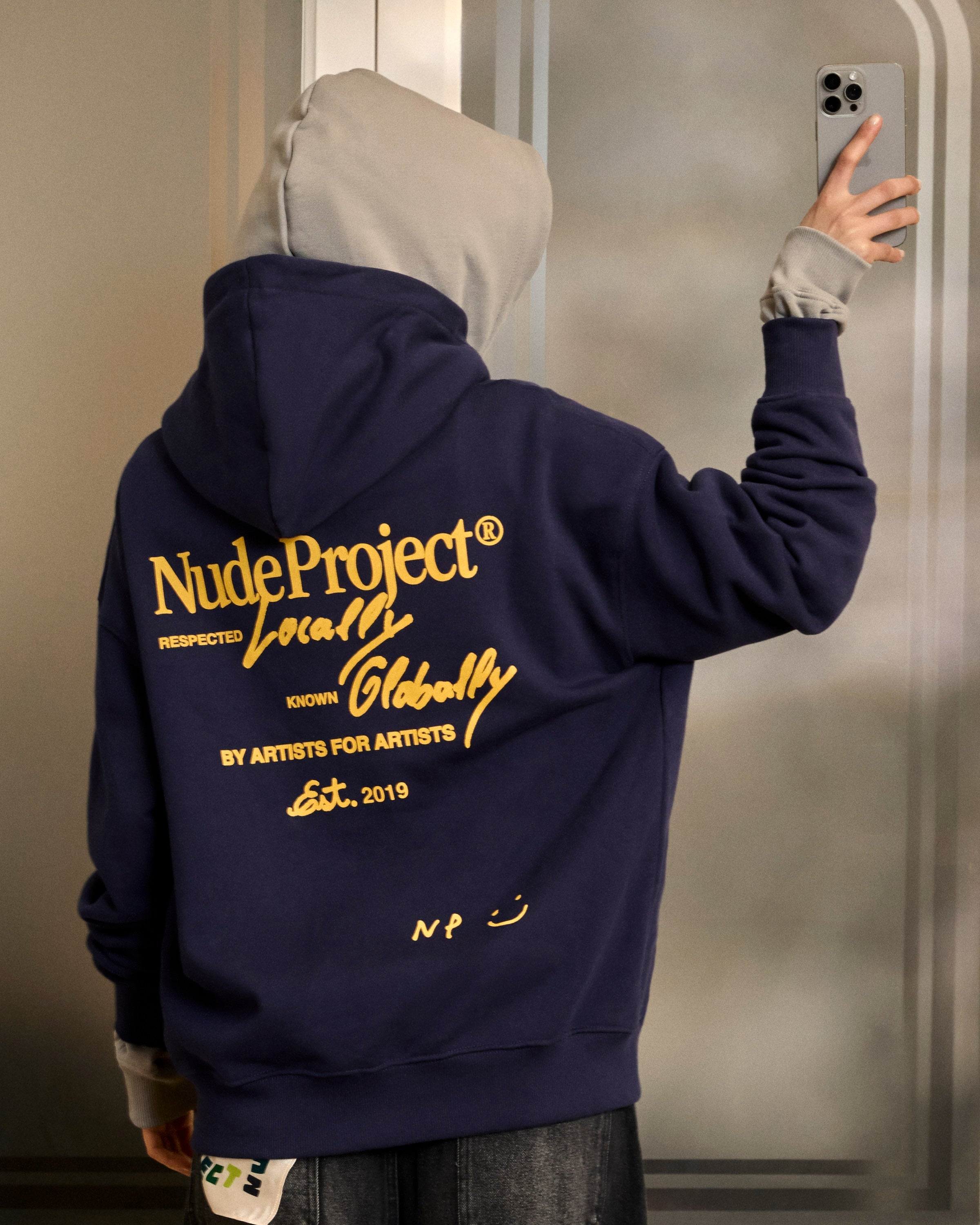 Sudadera Con Cremallera Global Soon Azul Marino