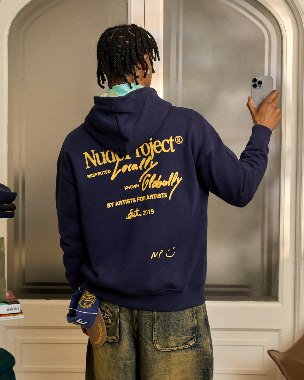 Sudadera Con Cremallera Global Soon Azul Marino