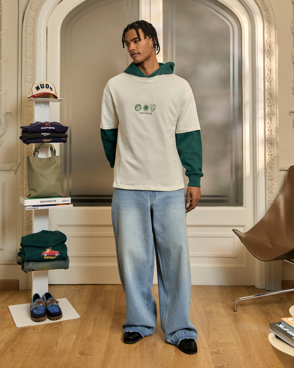 Camiseta Jarrón Blanco Crema