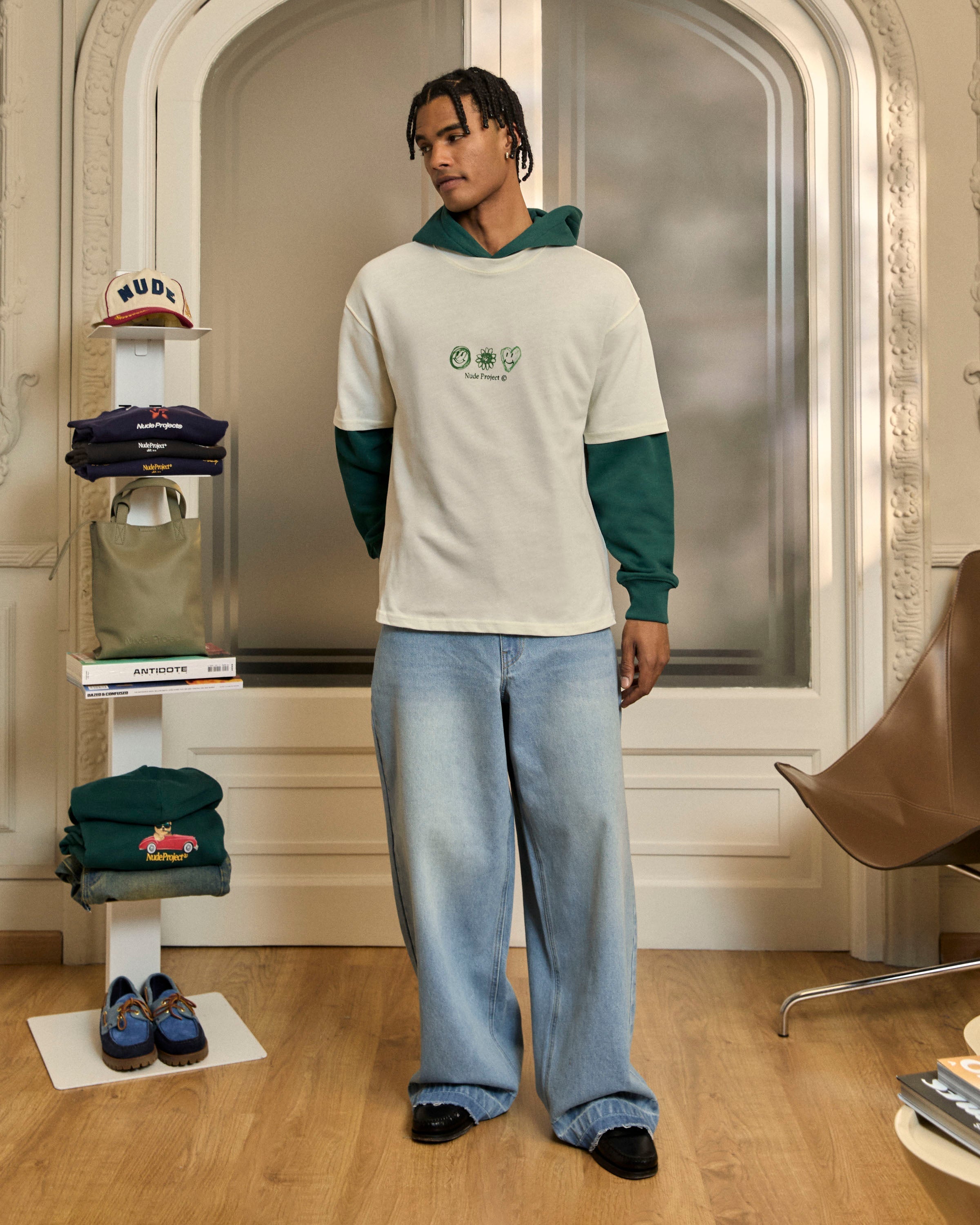 Camiseta Jarrón Blanco Crema