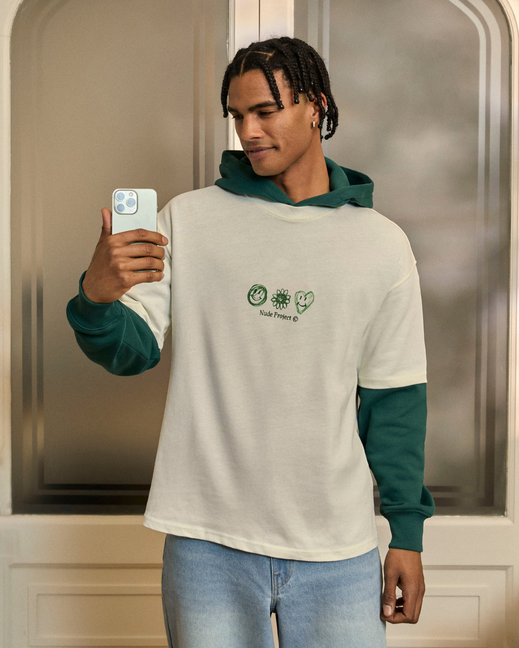 Camiseta Jarrón Blanco Crema