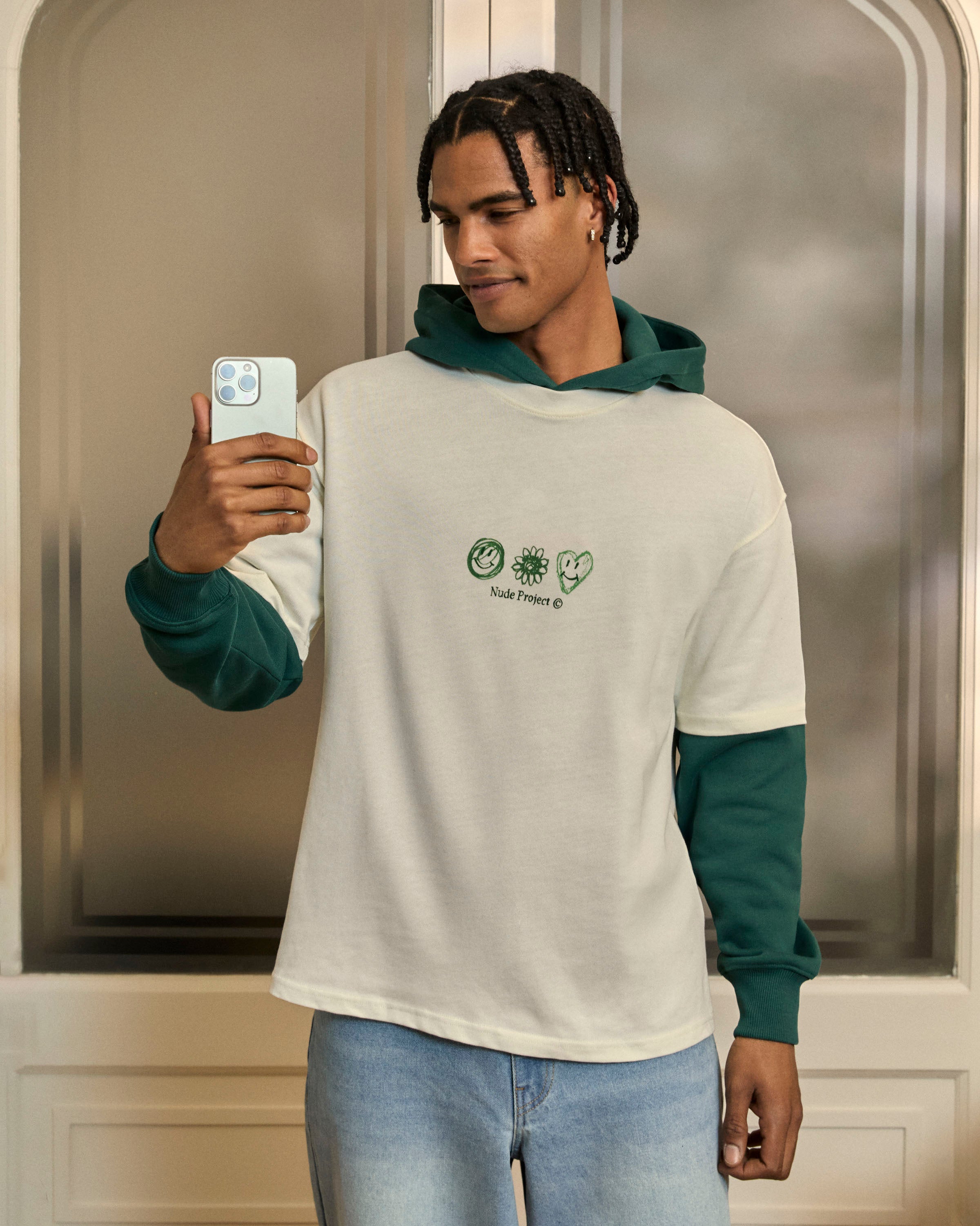 Camiseta Jarrón Blanco Crema