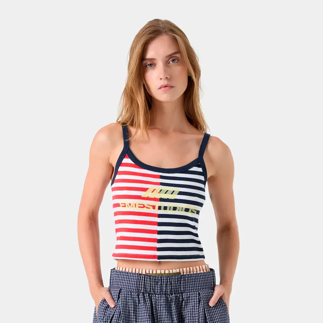 Nips Navy Tank Top