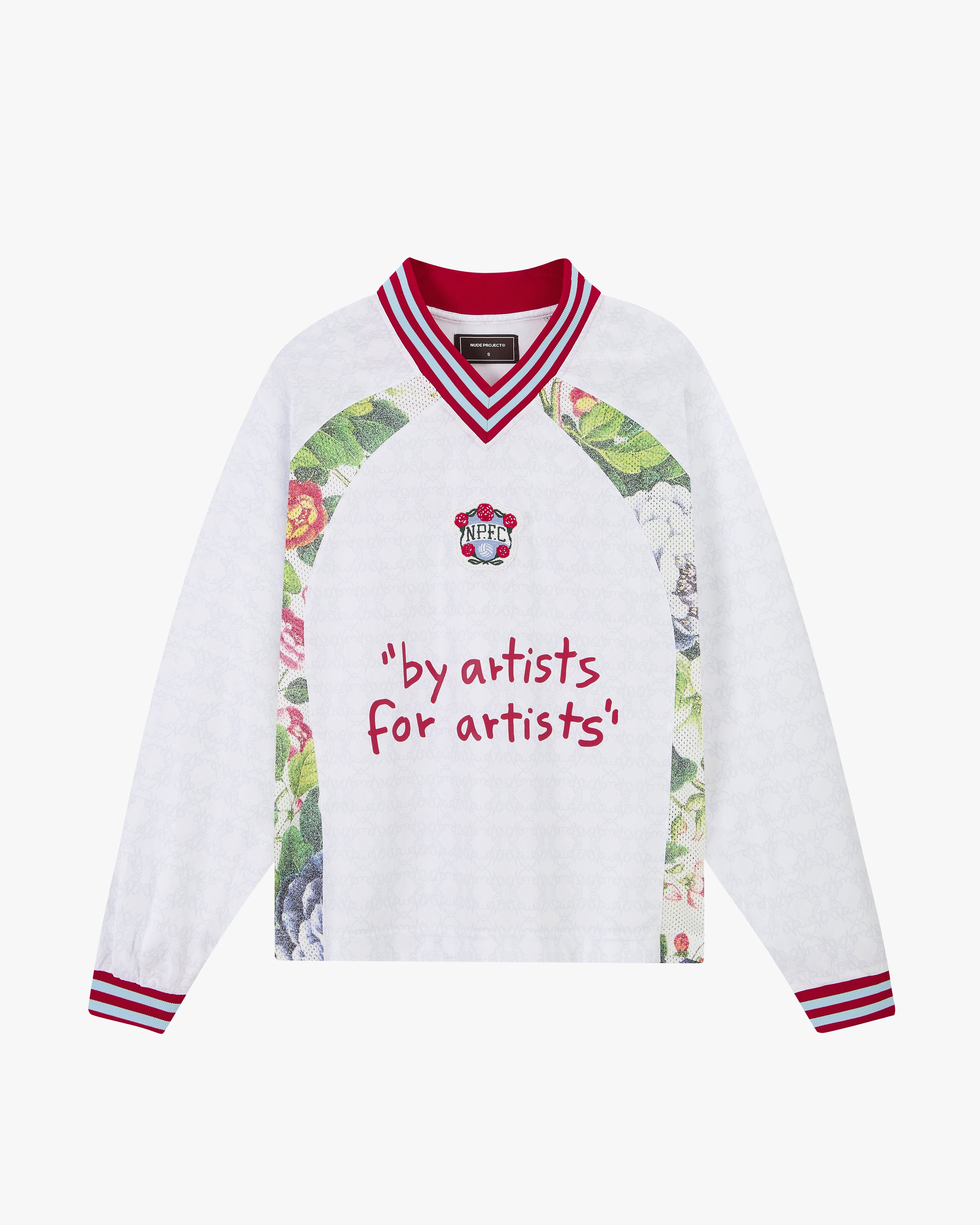 Blaze Football Long-Sleeve Tee White