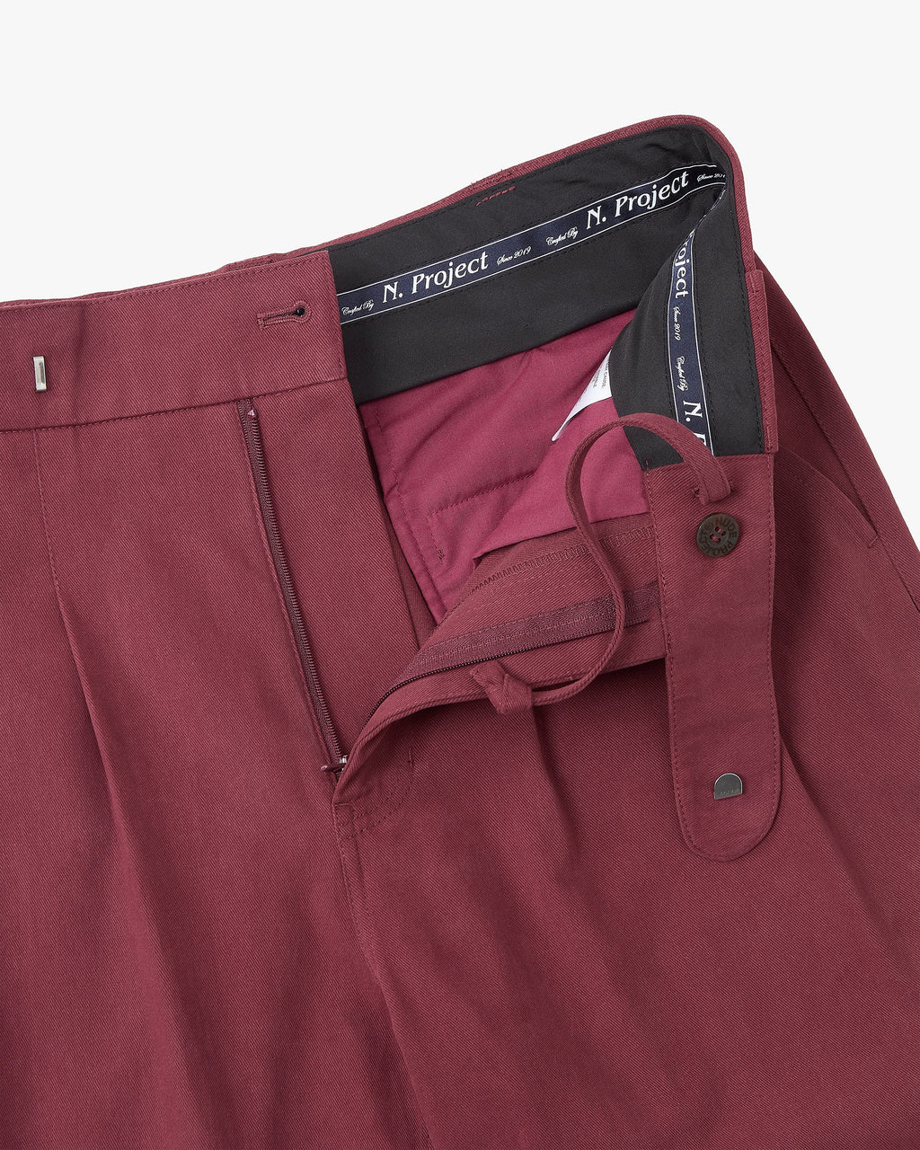 Vinyl Chino Pants Burgundy