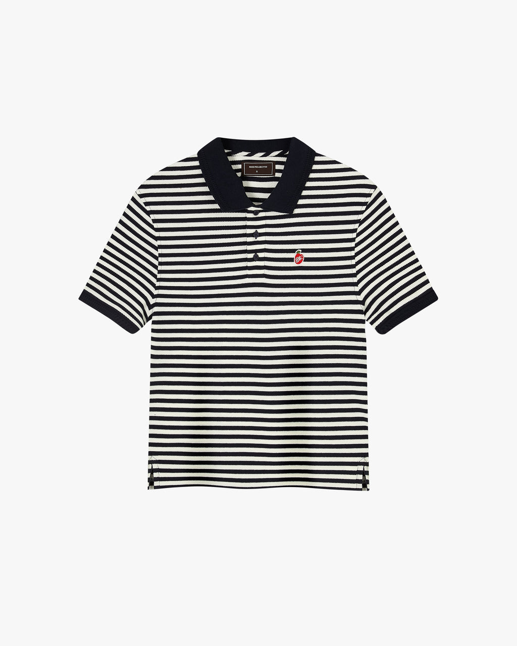 Polo Apple Crew Stripes Negro