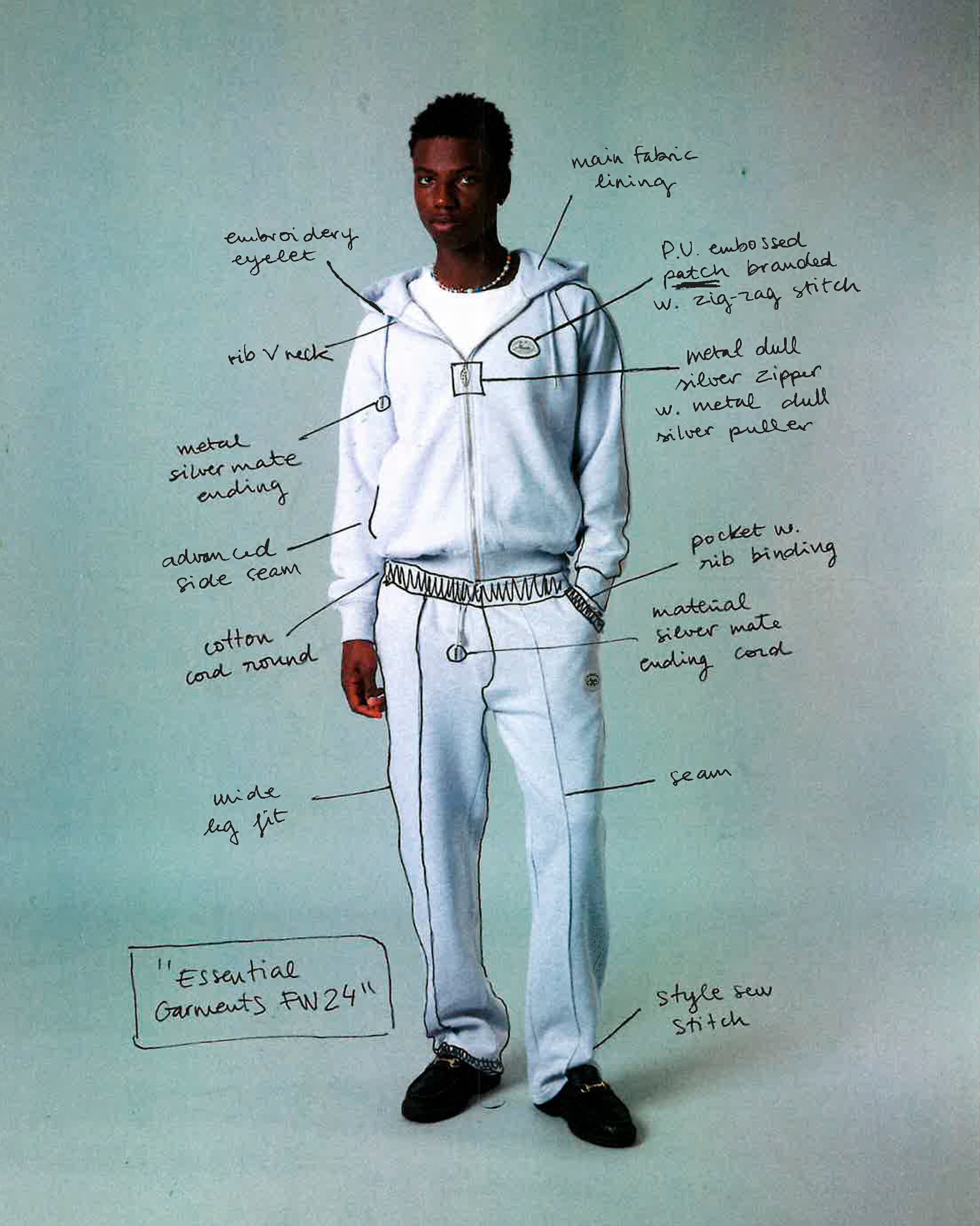 Pantalón Jogger Essentials Gris