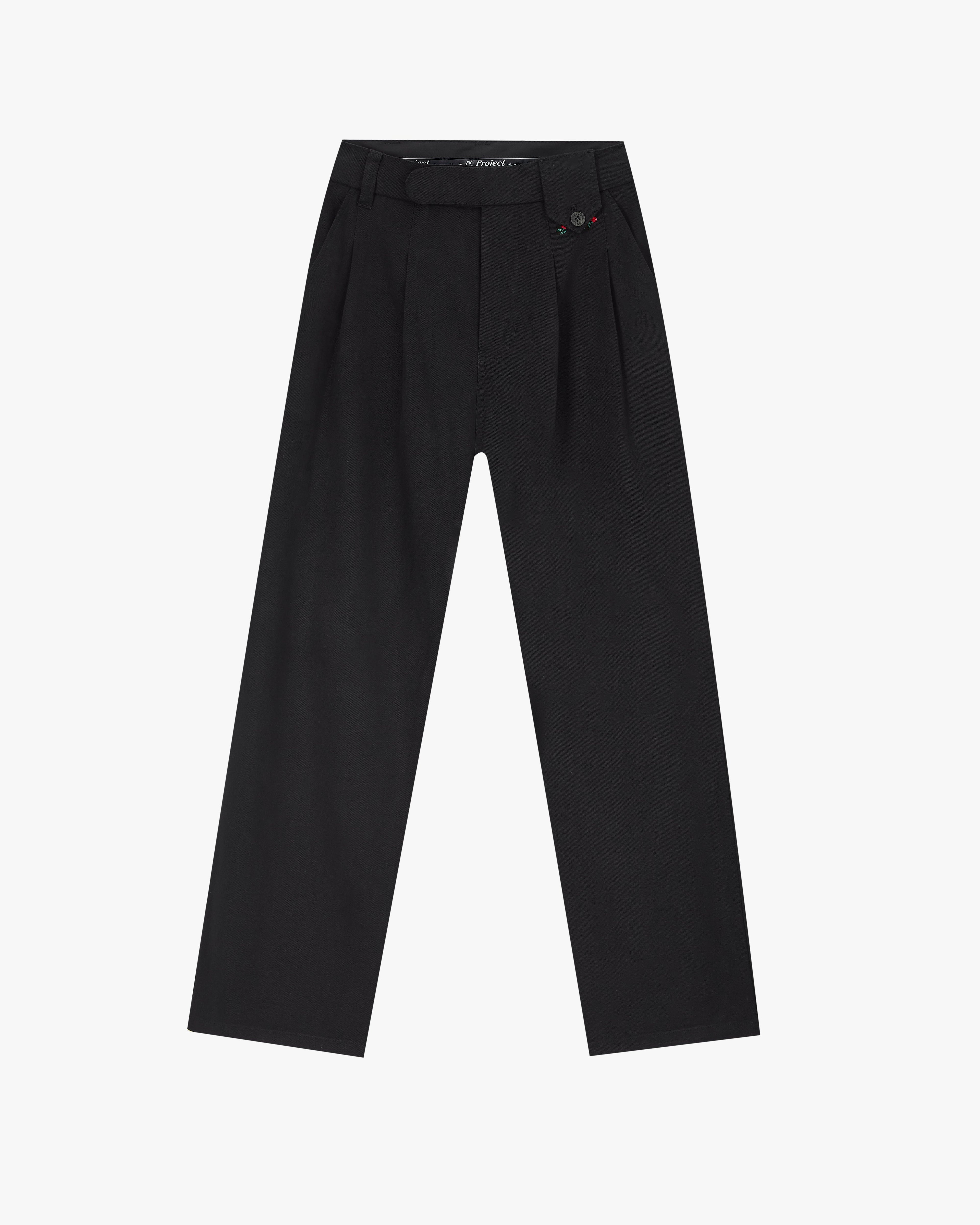 Vinyl Chino Pants Black