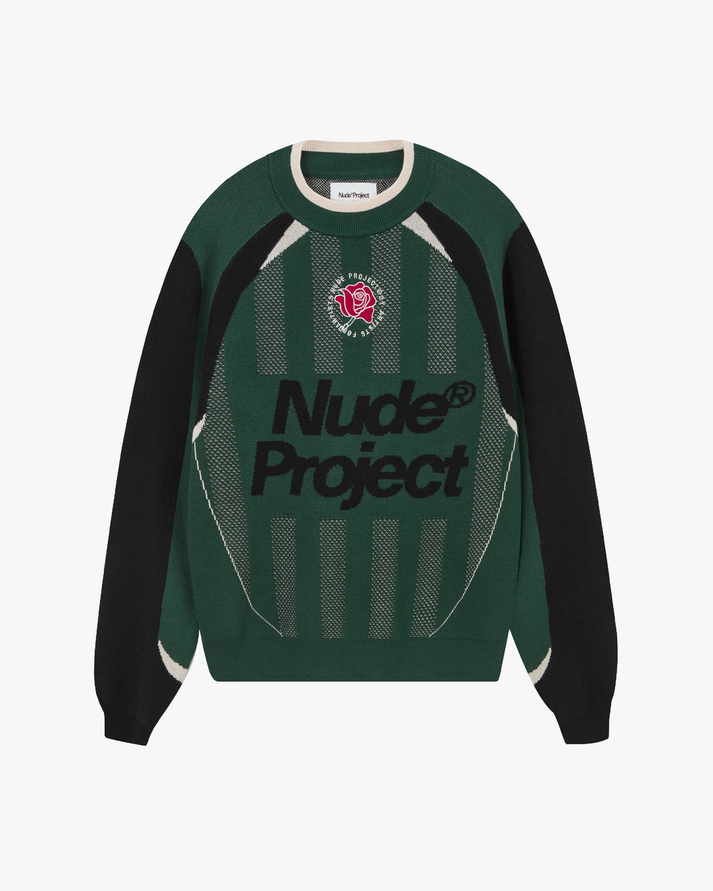 Grass Football Knit Sweater Green