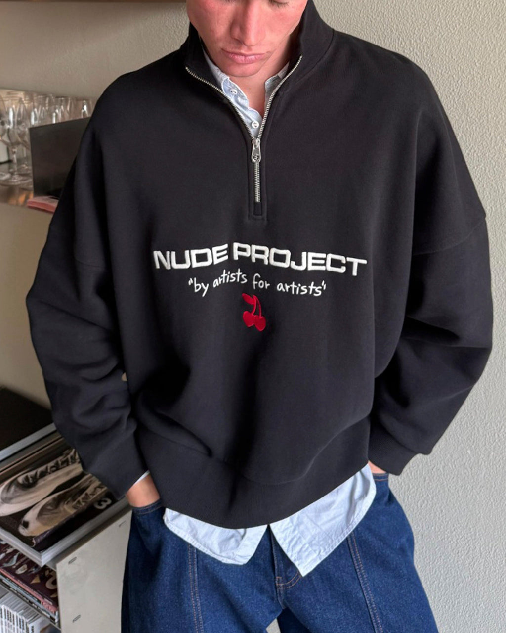 Sport Quarter-Zip Black