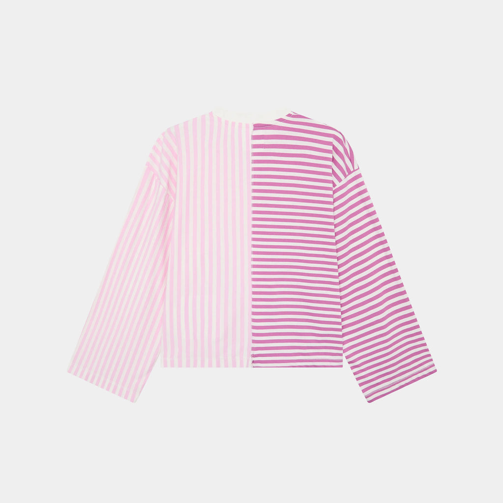 Roguish Fucsia Striped Long Sleeve