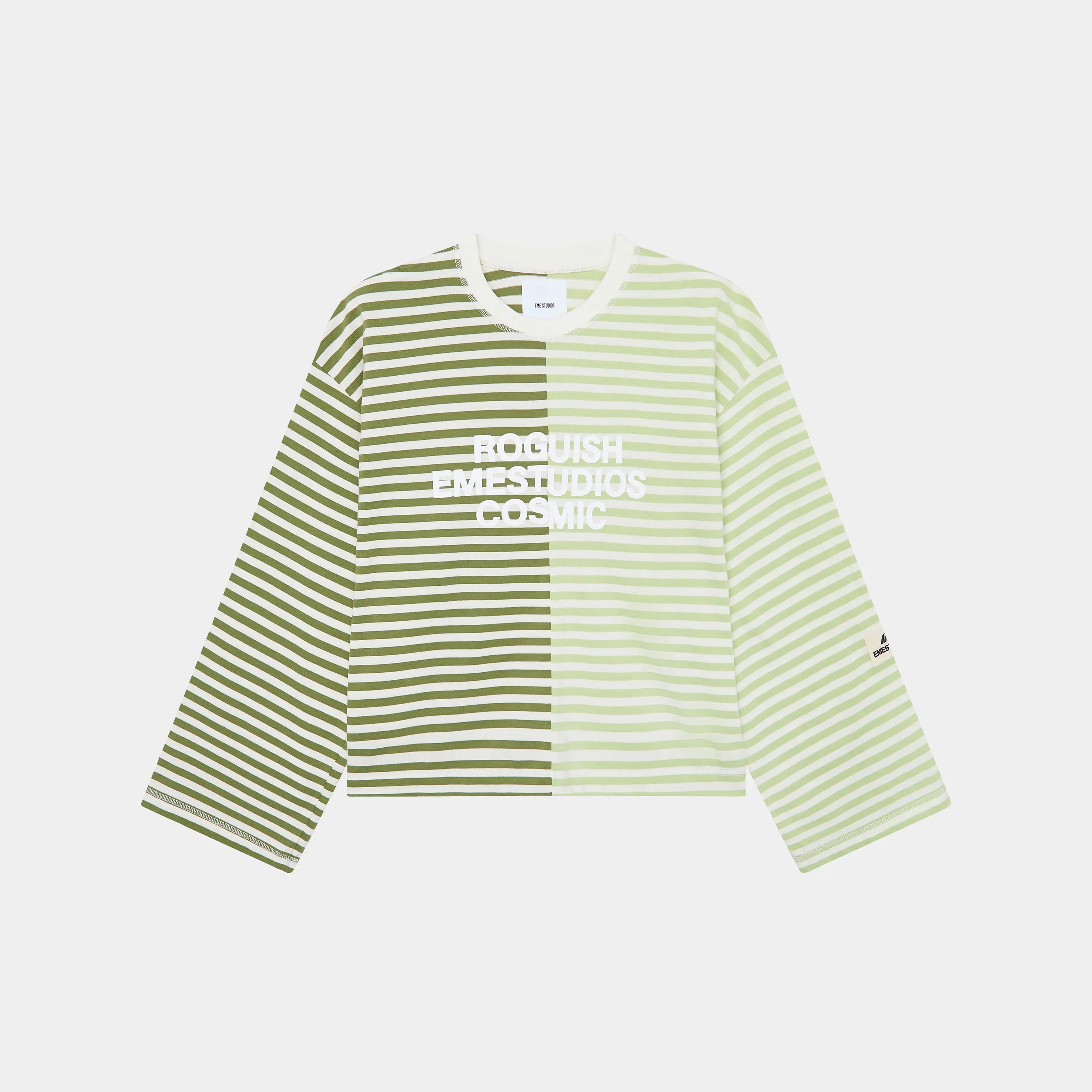 Roguish Green Striped Long Sleeve