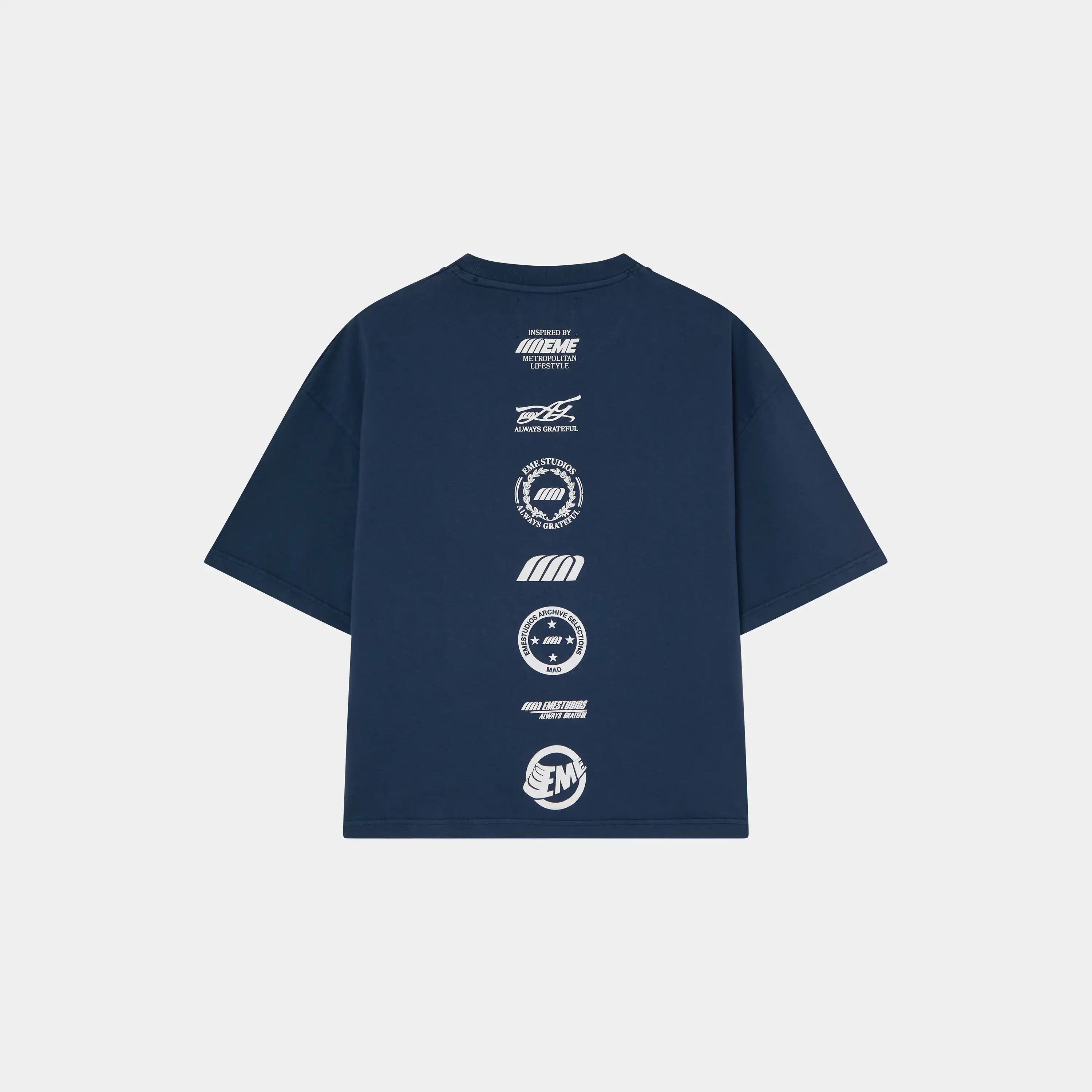 4 Star Navy Oversized Tee