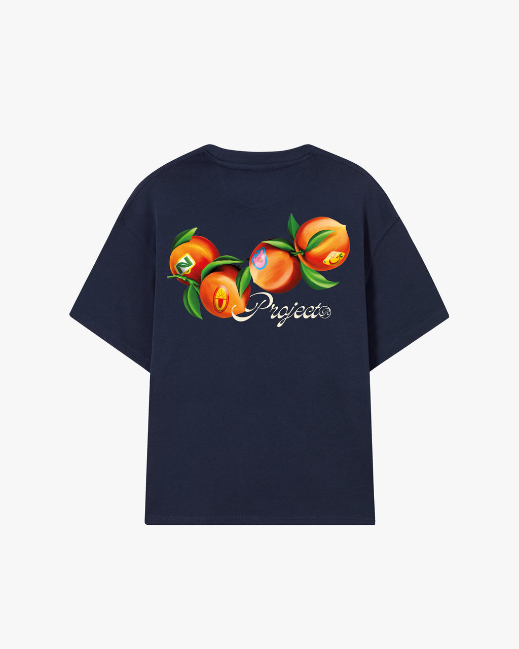 Camiseta Peach Azul Marino