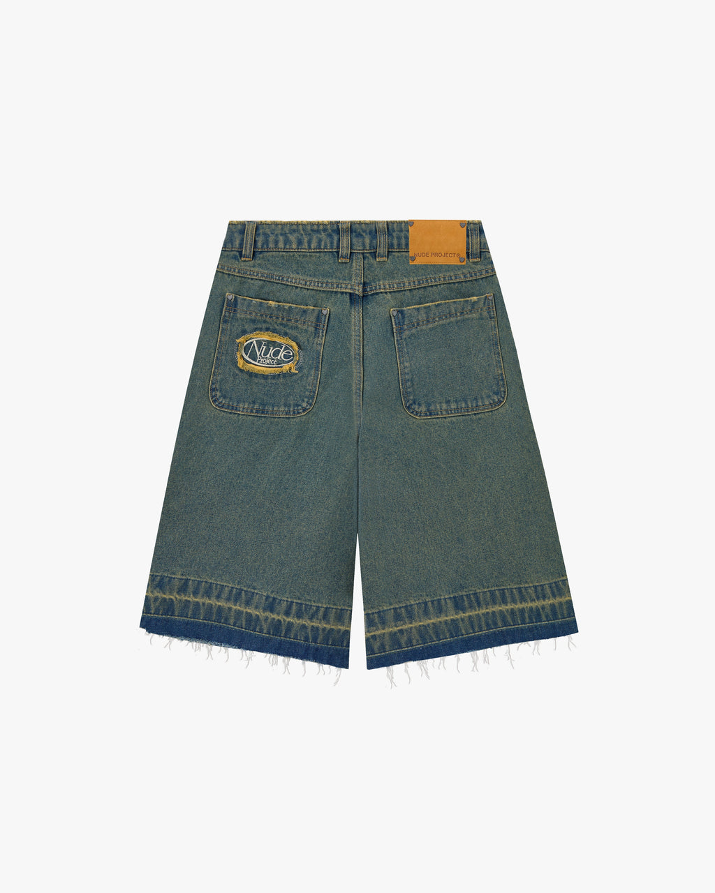 Pantalón Corto Baggy Indigo Old Denim