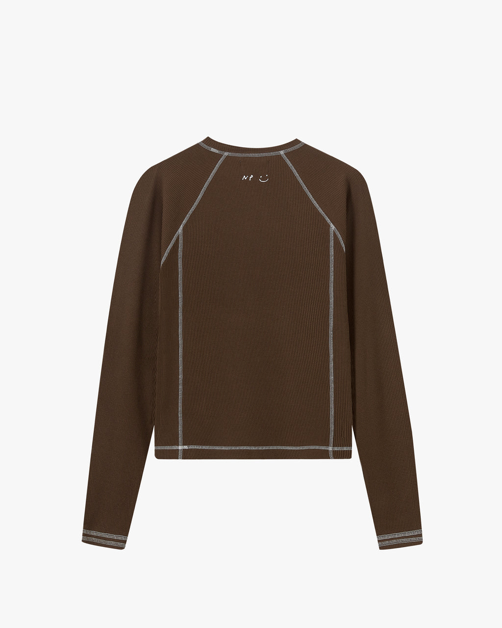 Pack De 2 Camisetas Manga Larga Waffle Marrón/Azul Marino