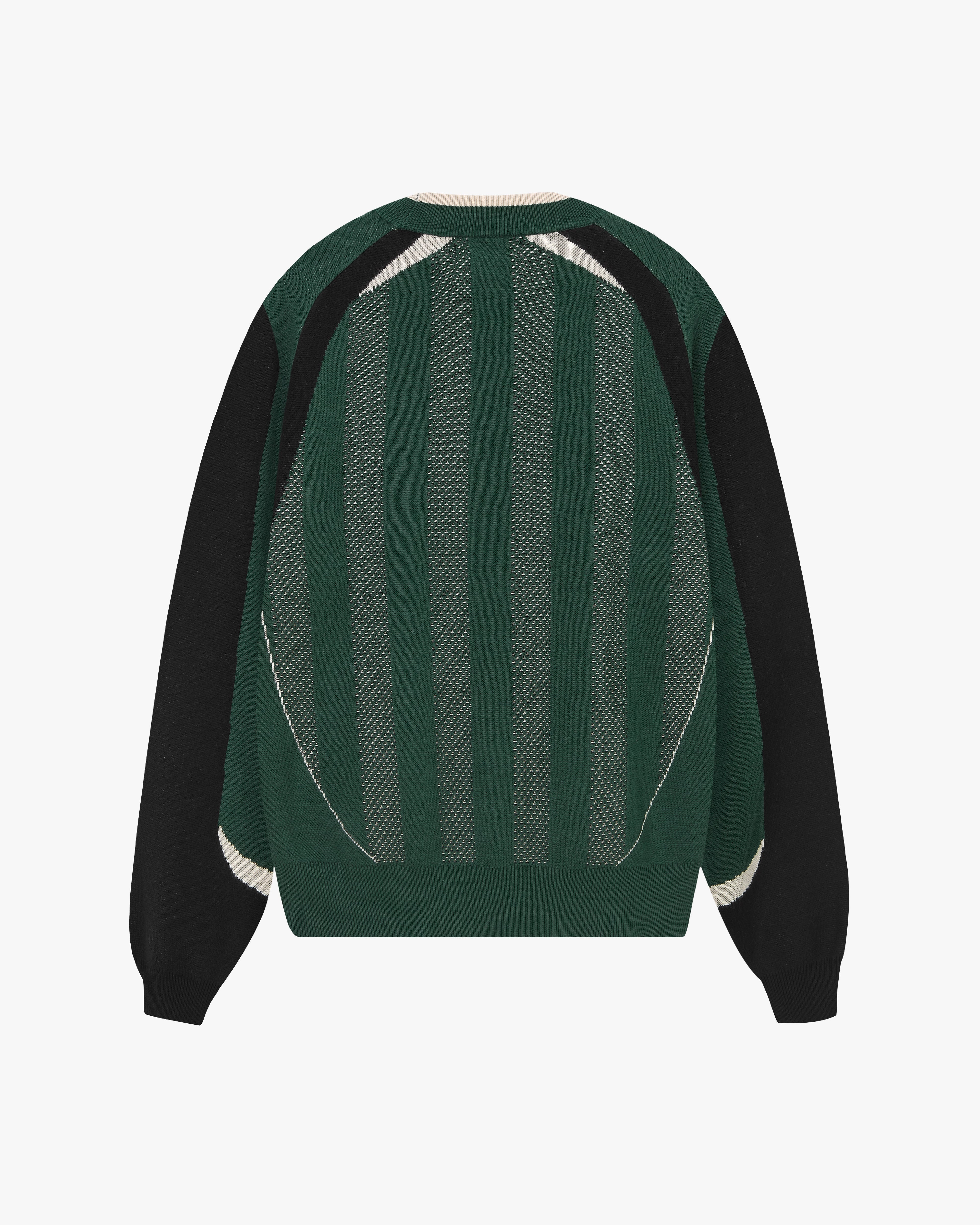 Grass Football Knit Sweater Green