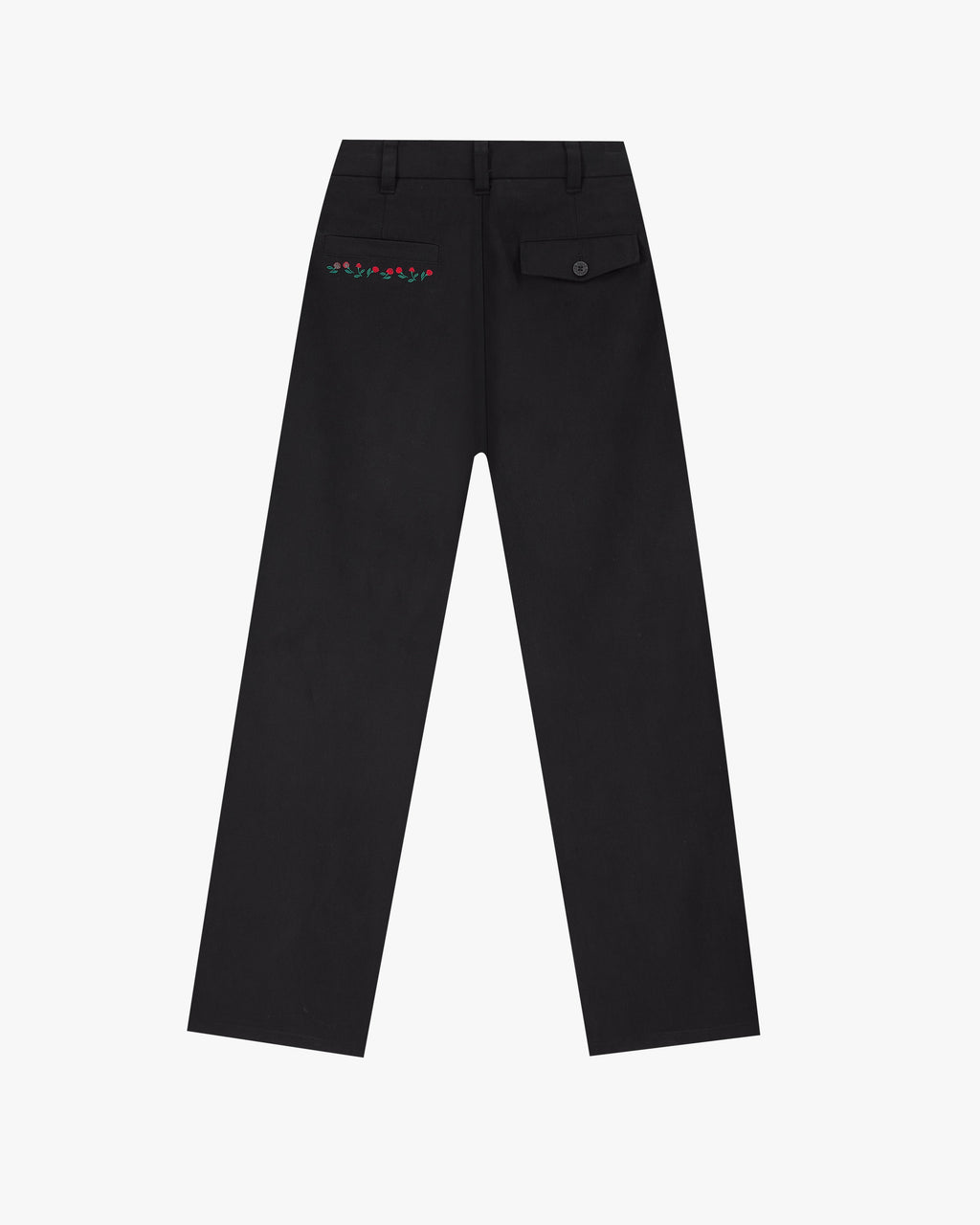 Vinyl Chino Pants Black