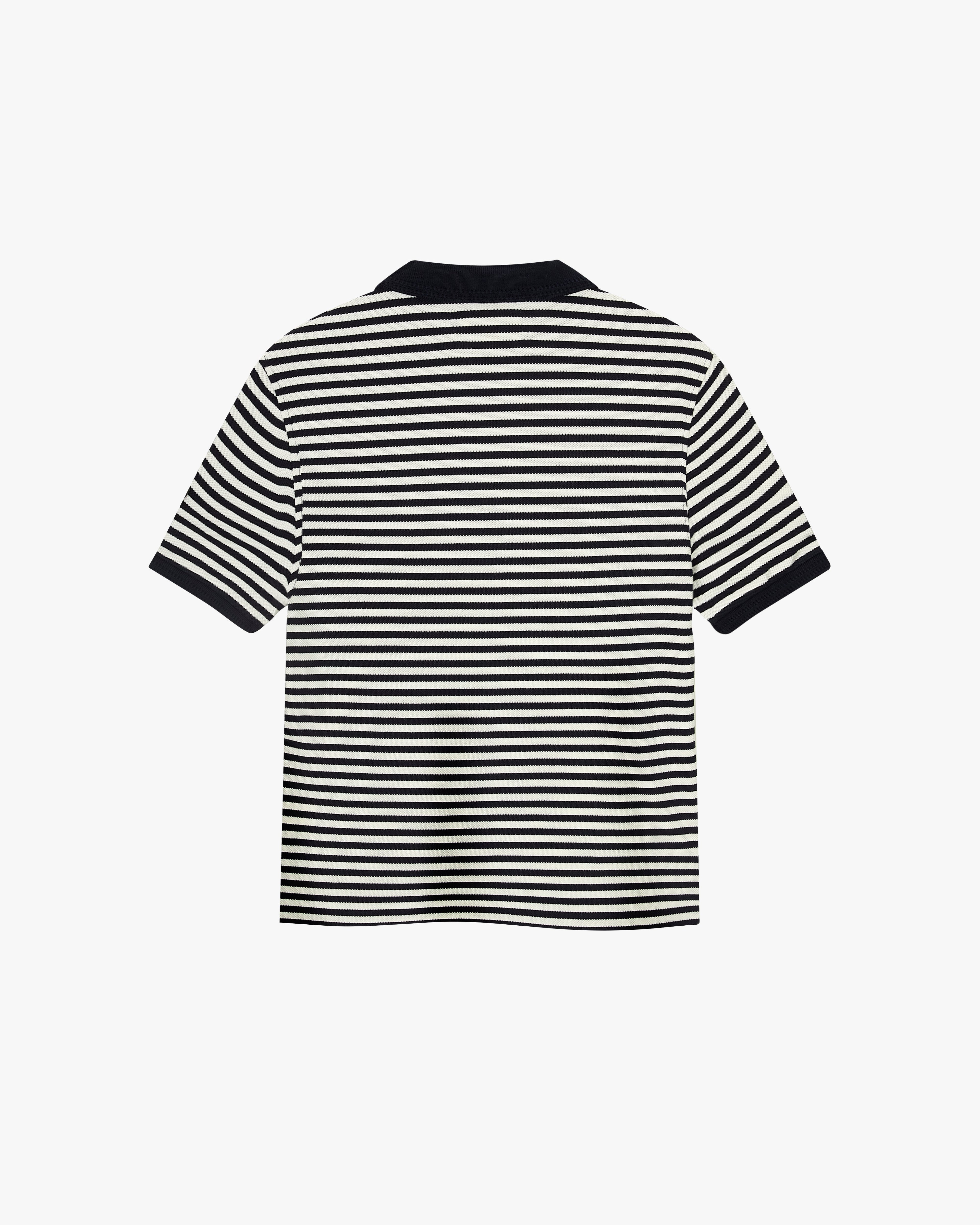 Polo Apple Crew Stripes Negro