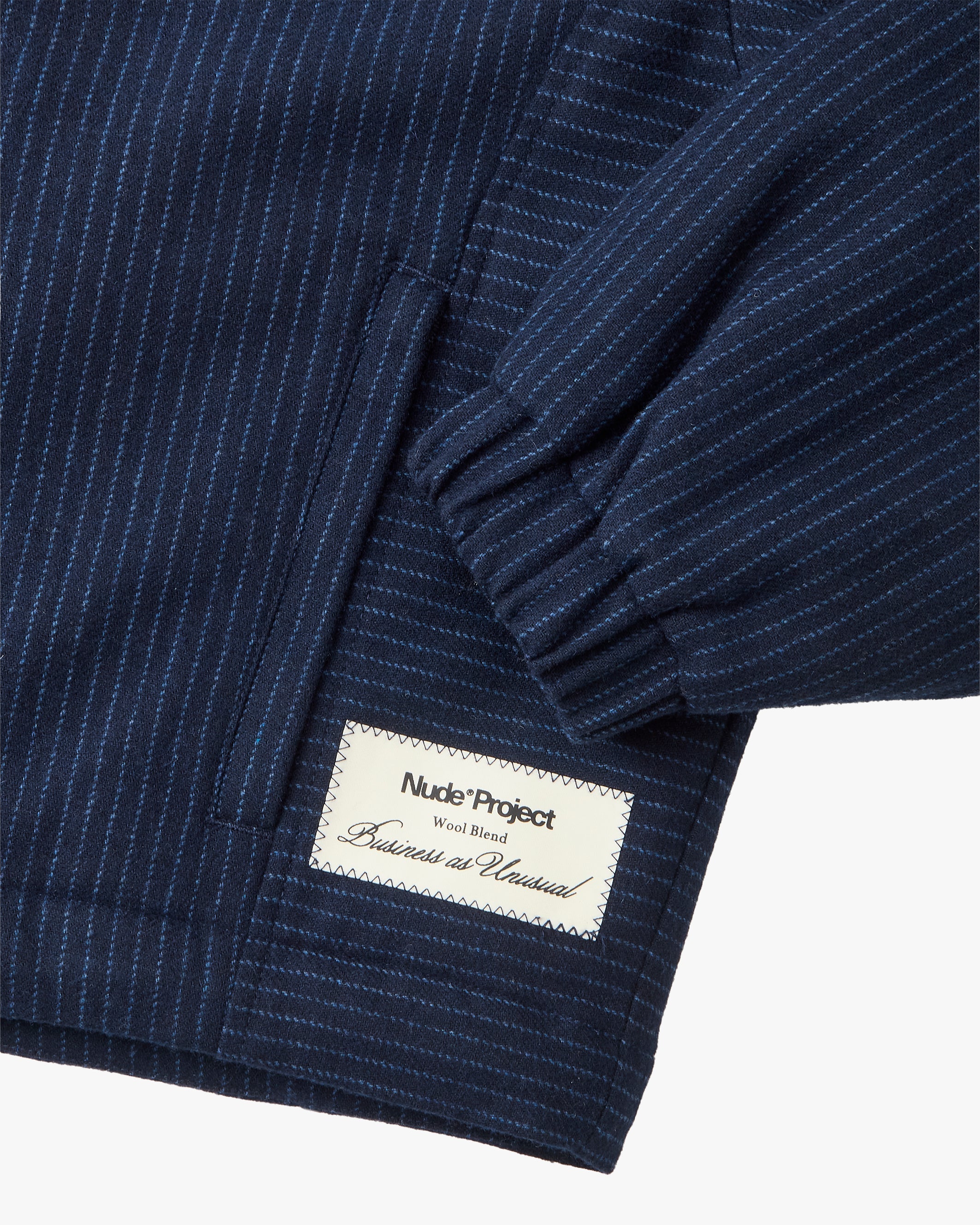 Chaqueta Bomber Con Cremallera Wool Azul Marino