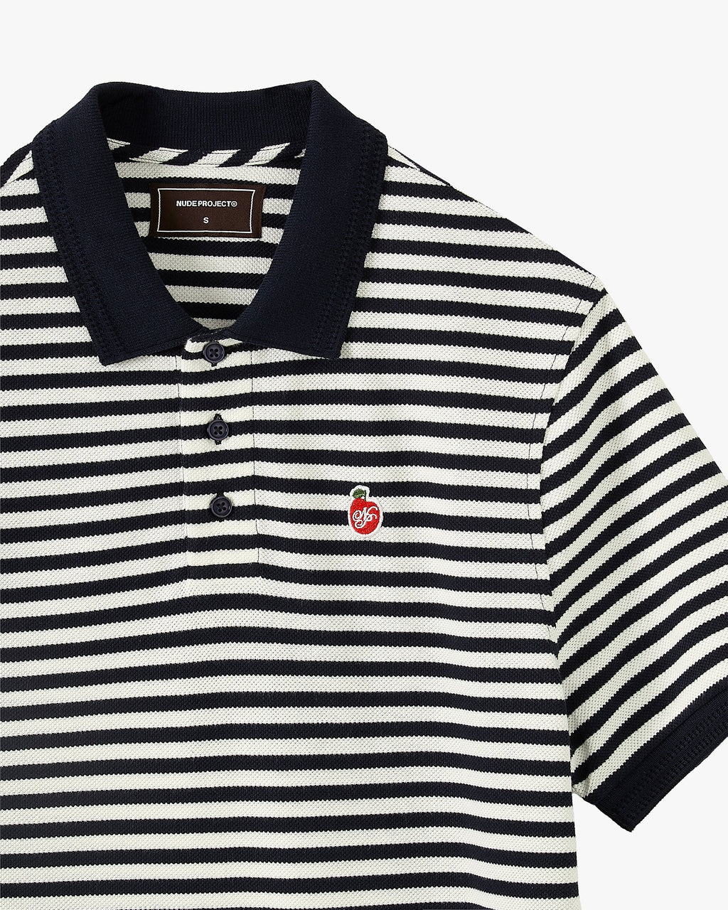 Polo Apple Crew Stripes Negro