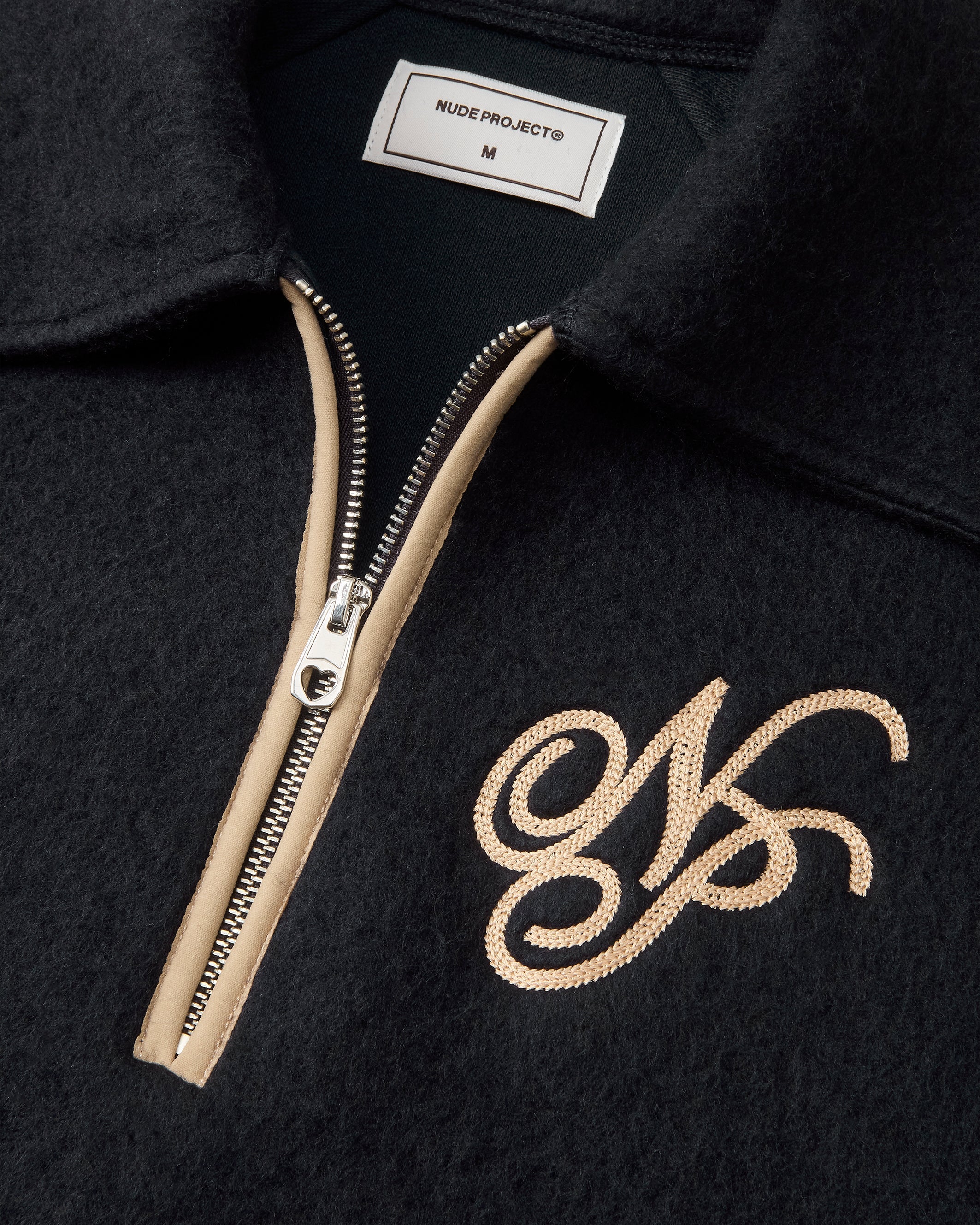 Teddy Quarter-Zip Polar Black