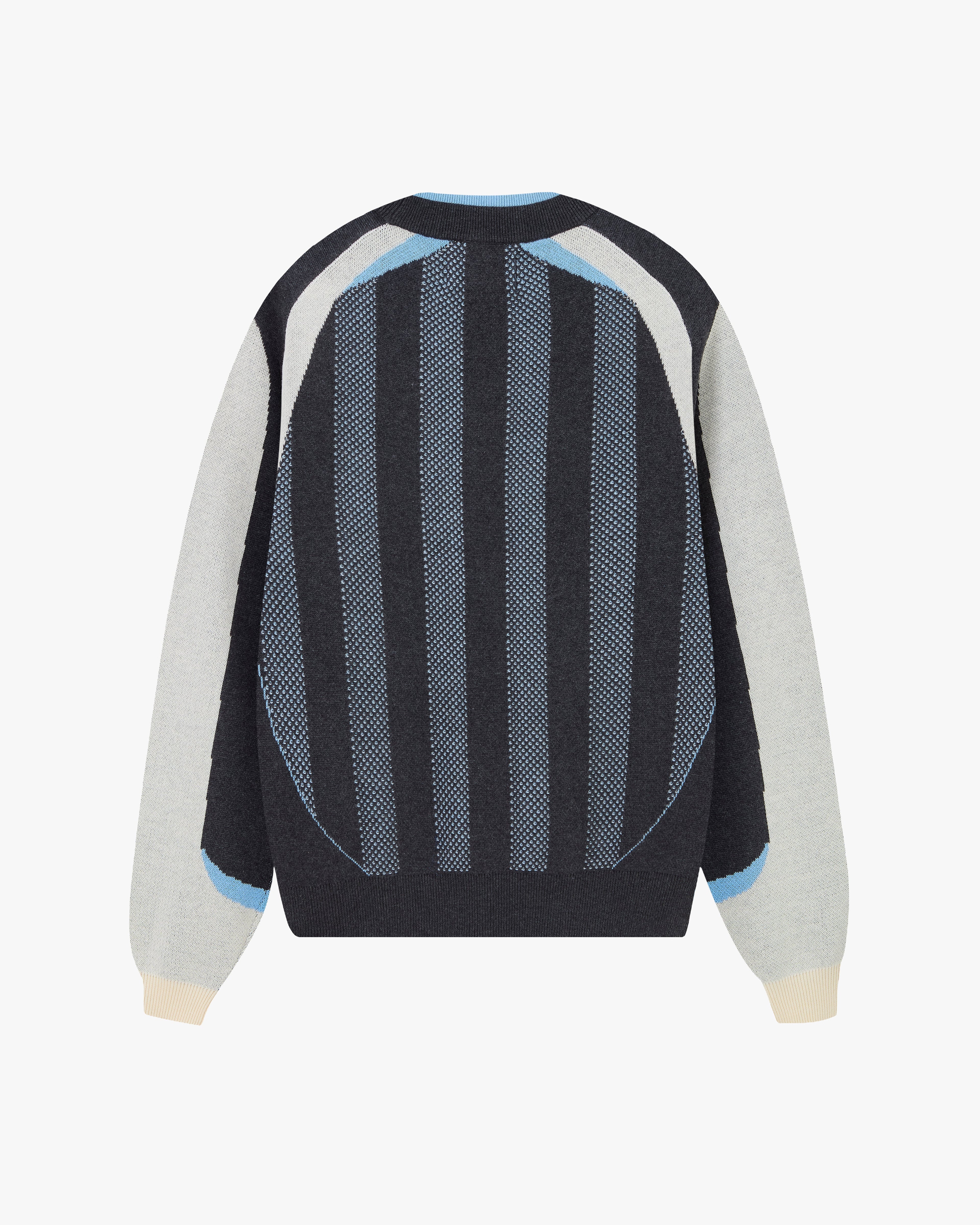 Grass Football Knit Sweater Grey