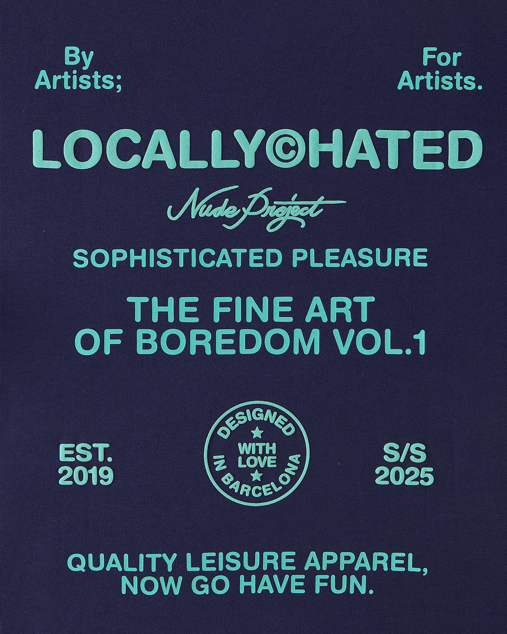 Camiseta Fine Art Azul Marino