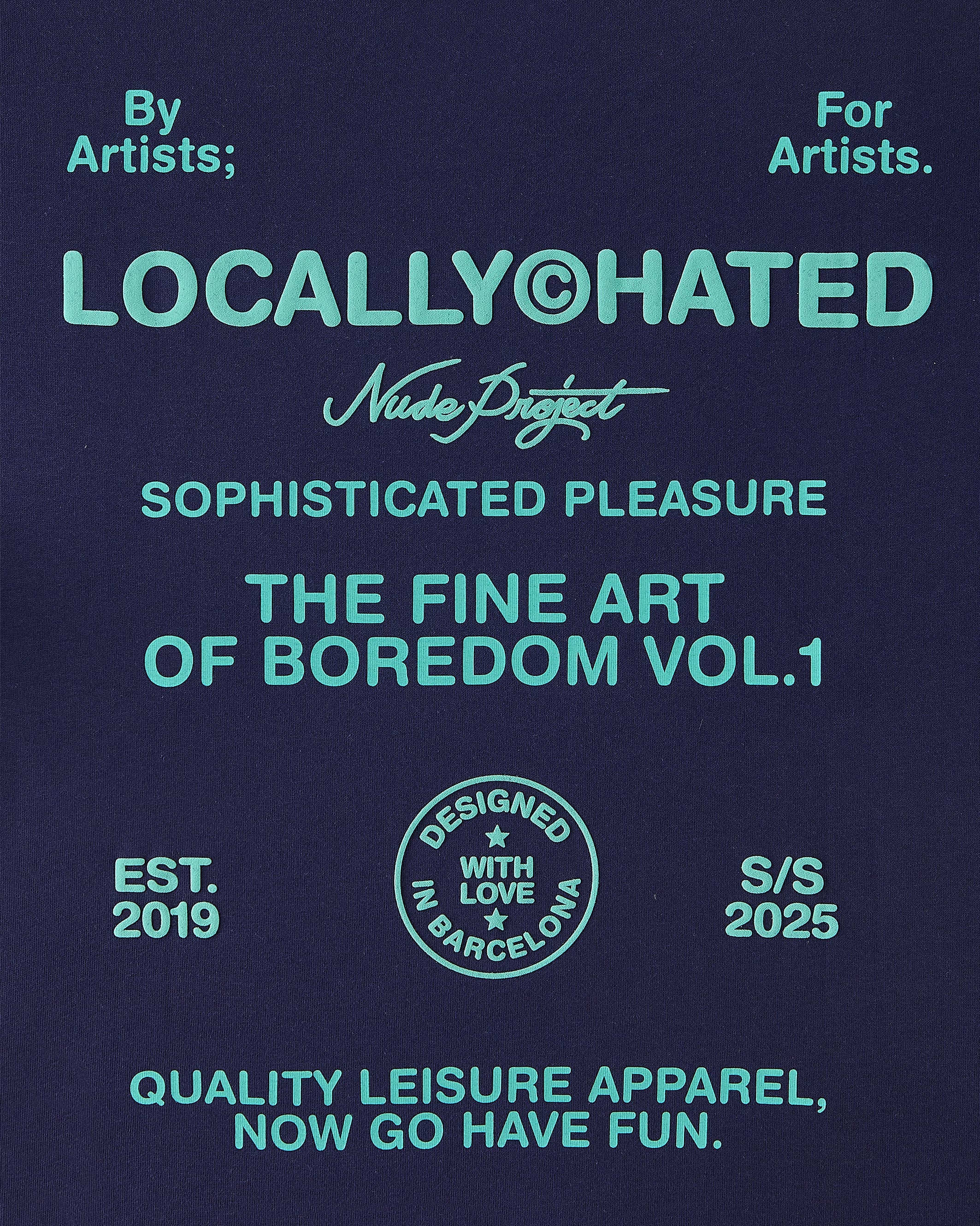 Camiseta Fine Art Azul Marino