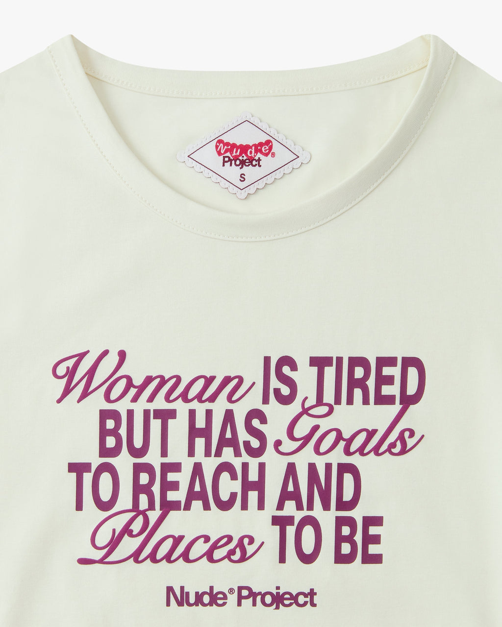 Goals Baby Tee Marshmallow