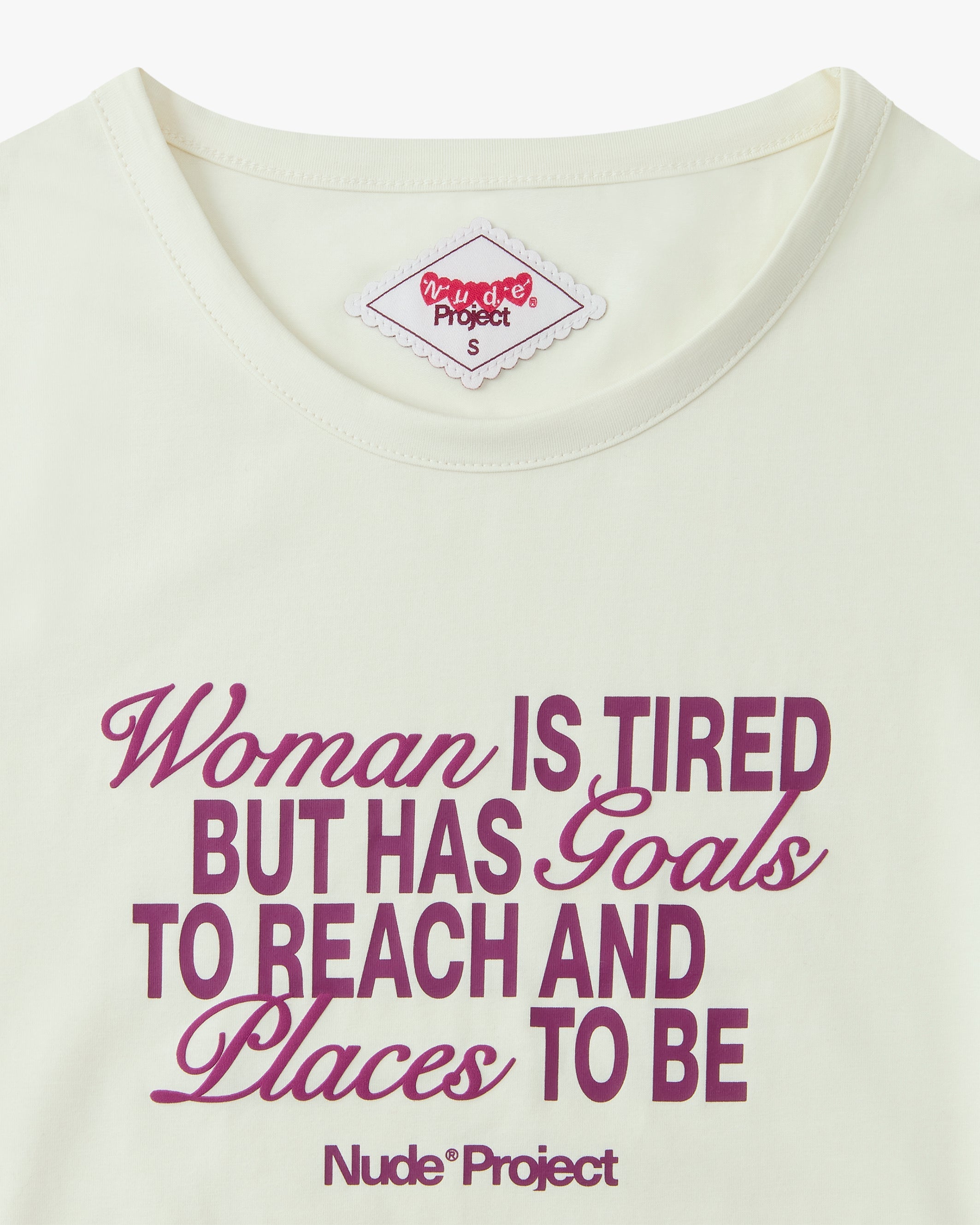 Goals Baby Tee Marshmallow