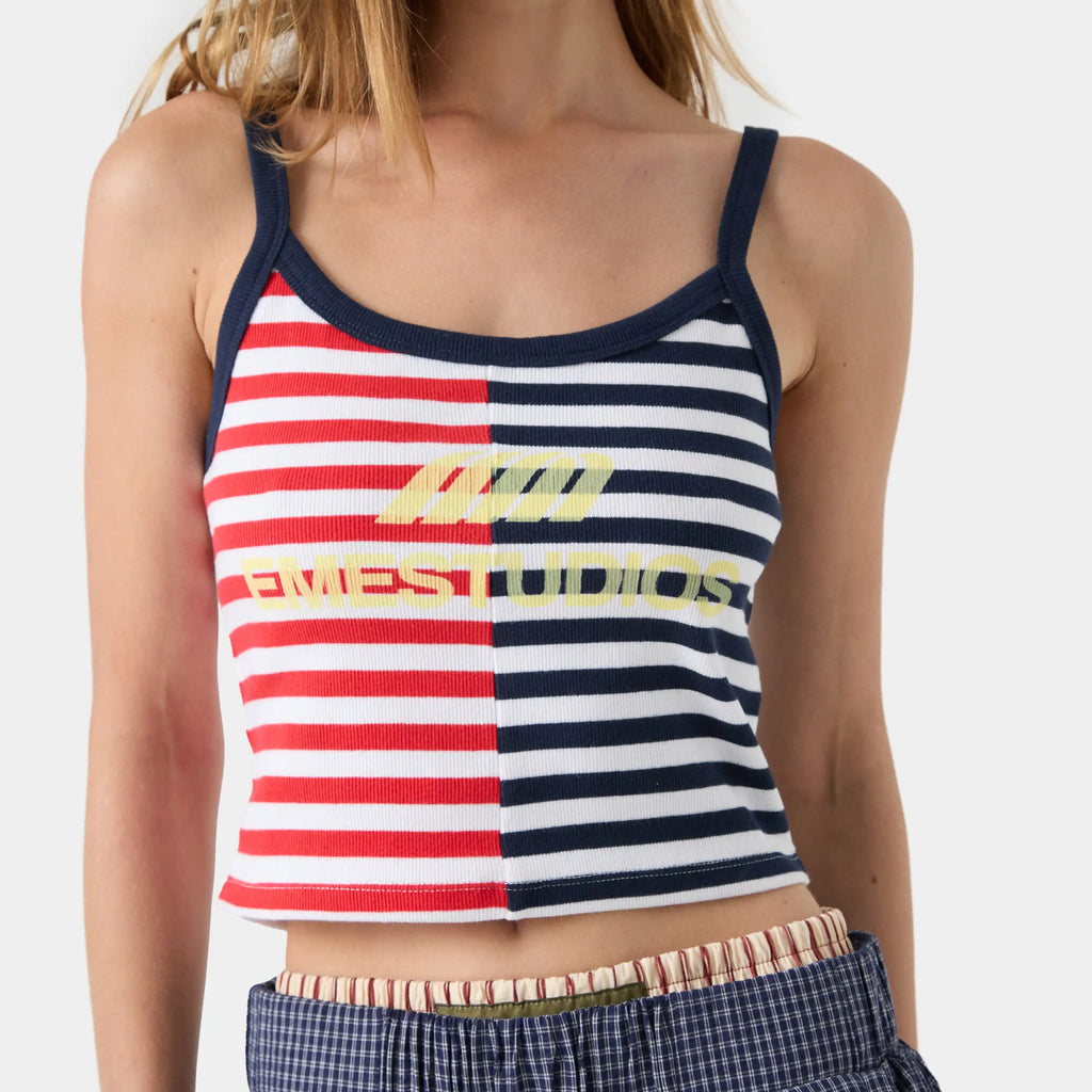 Nips Navy Tank Top