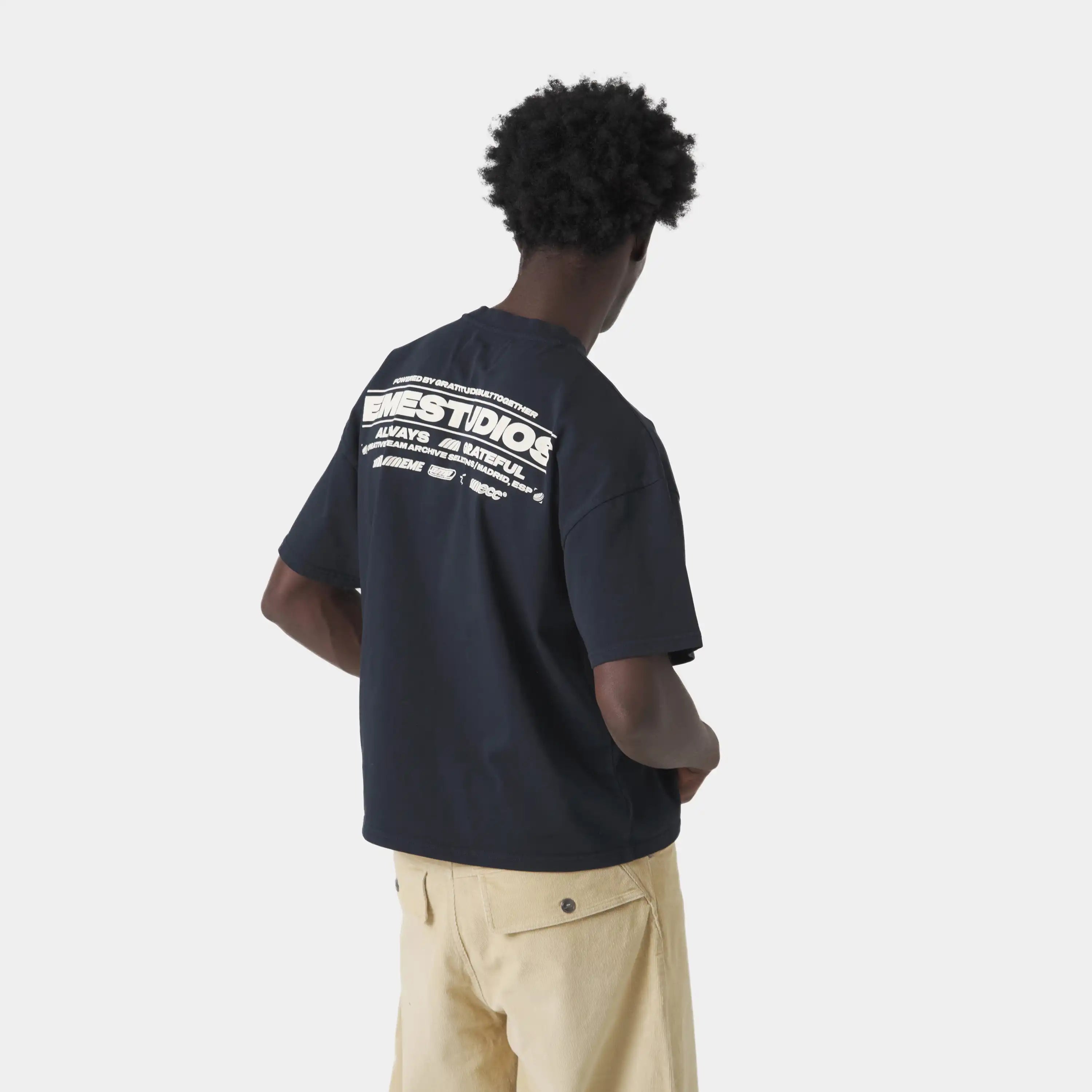Powered Navy Oversized Tee