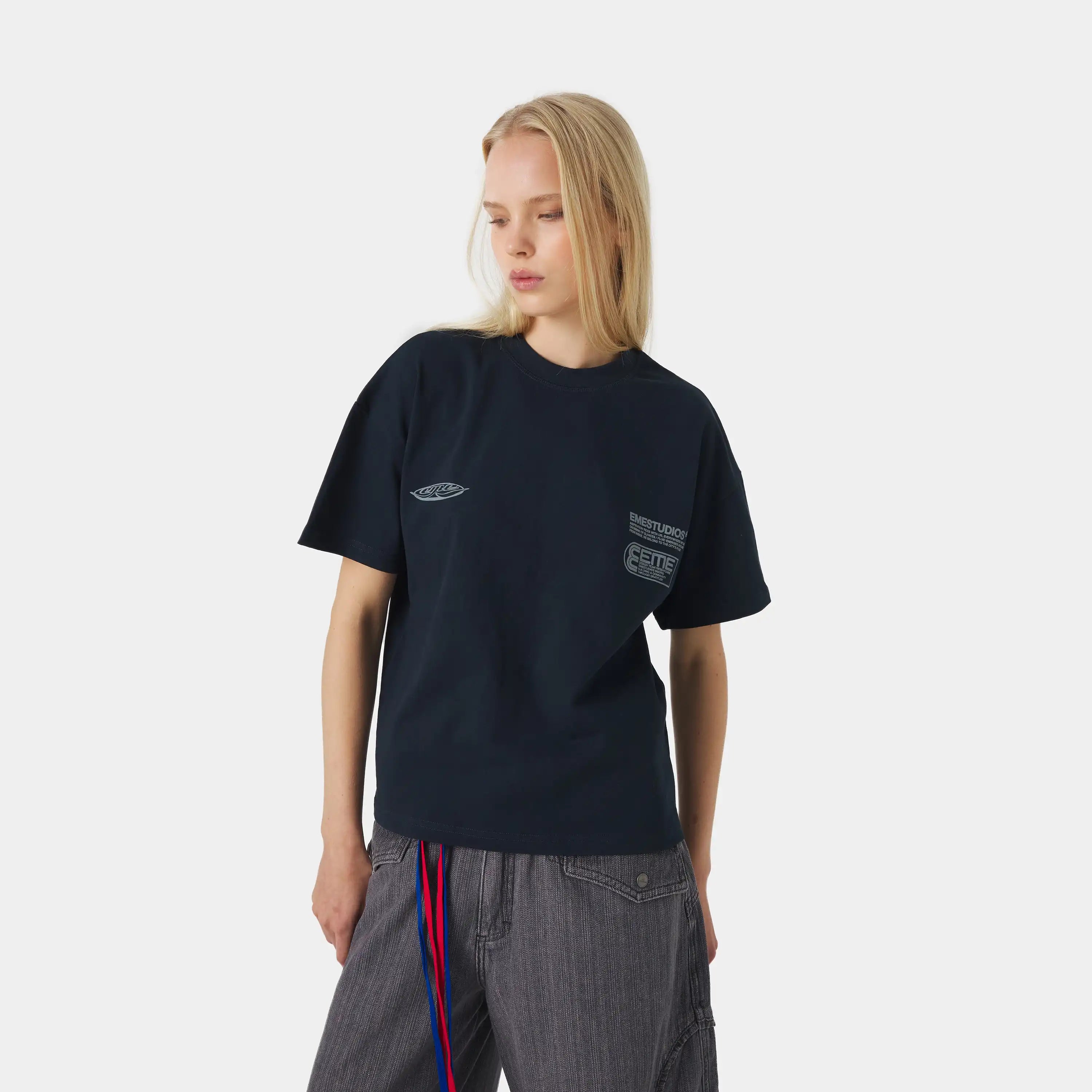 Rodeo Navy Oversized Tee