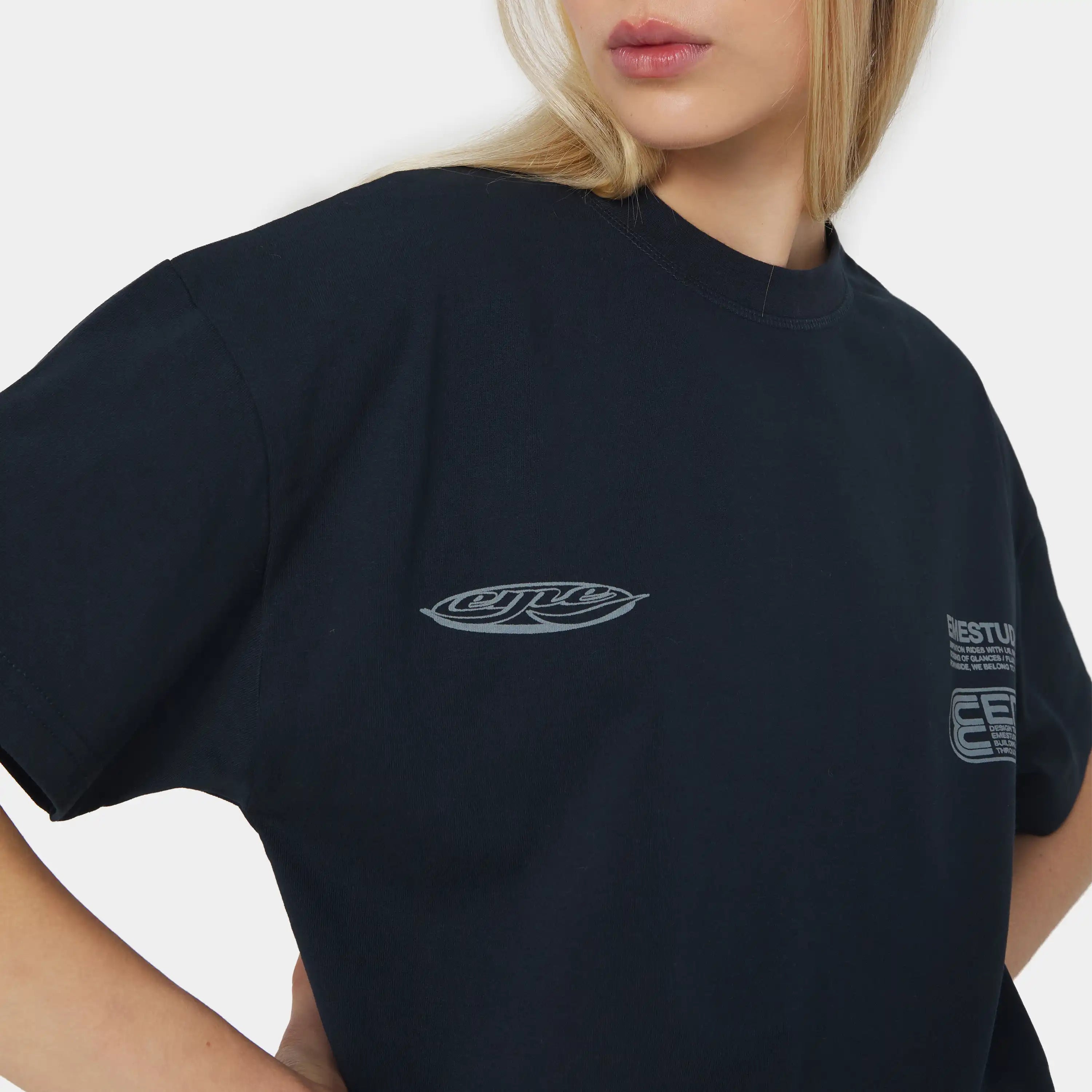 Rodeo Navy Oversized Tee