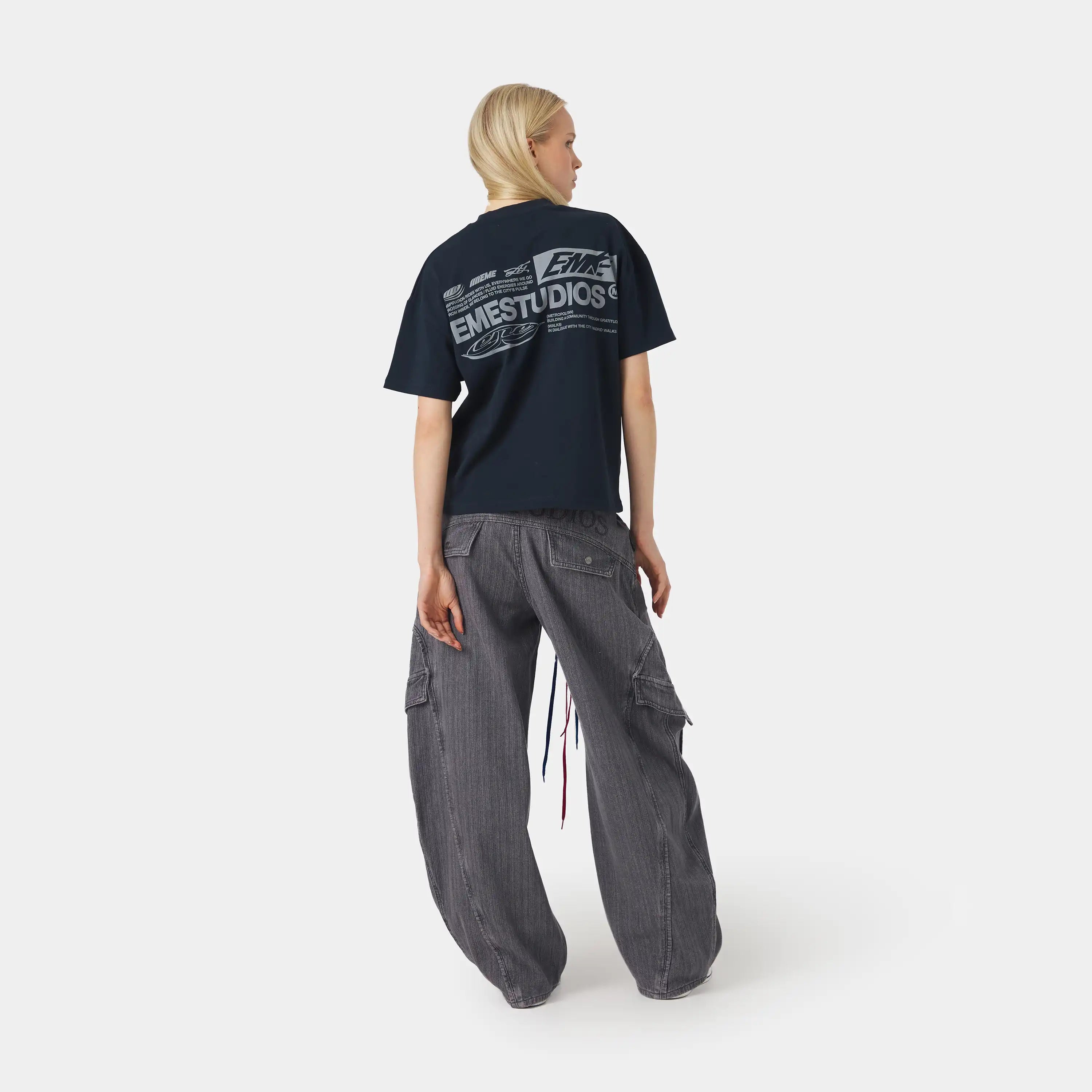 Rodeo Navy Oversized Tee