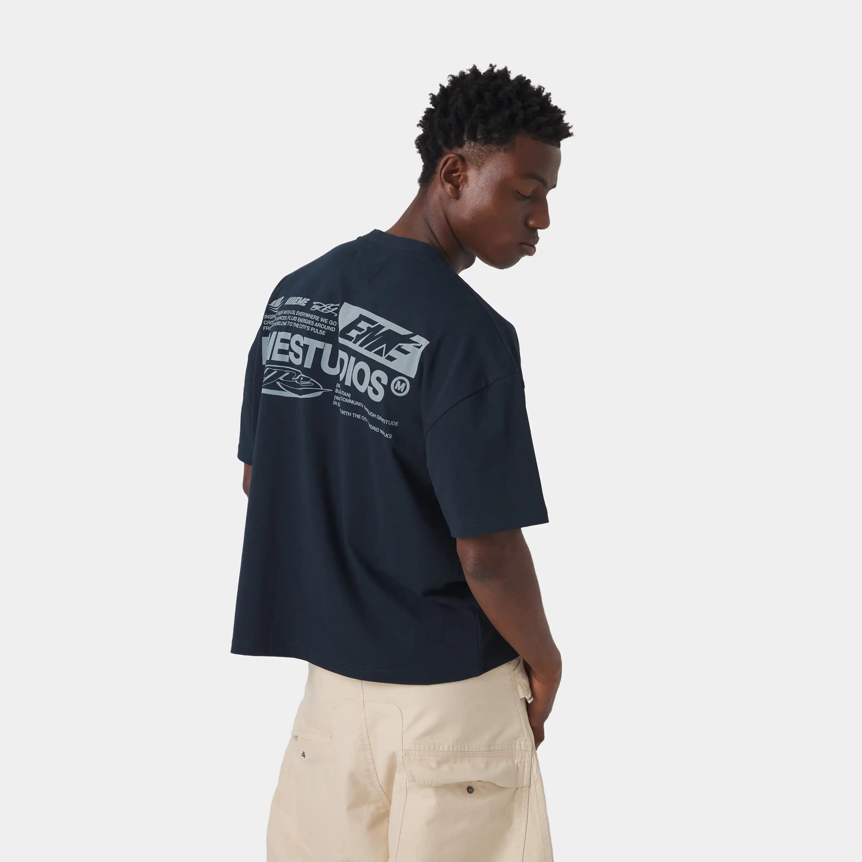 Rodeo Navy Oversized Tee