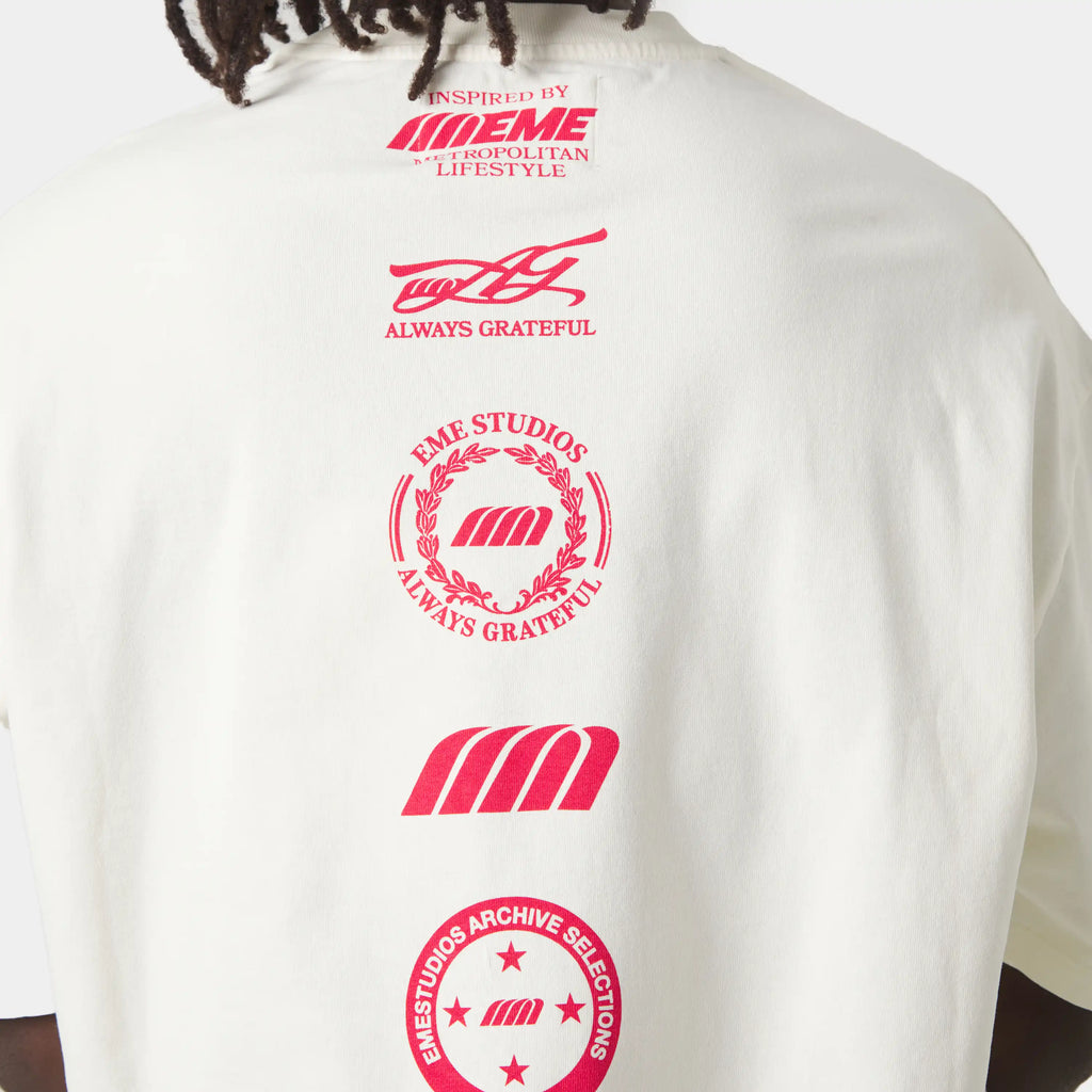 4 Star Off Sand Oversized Tee