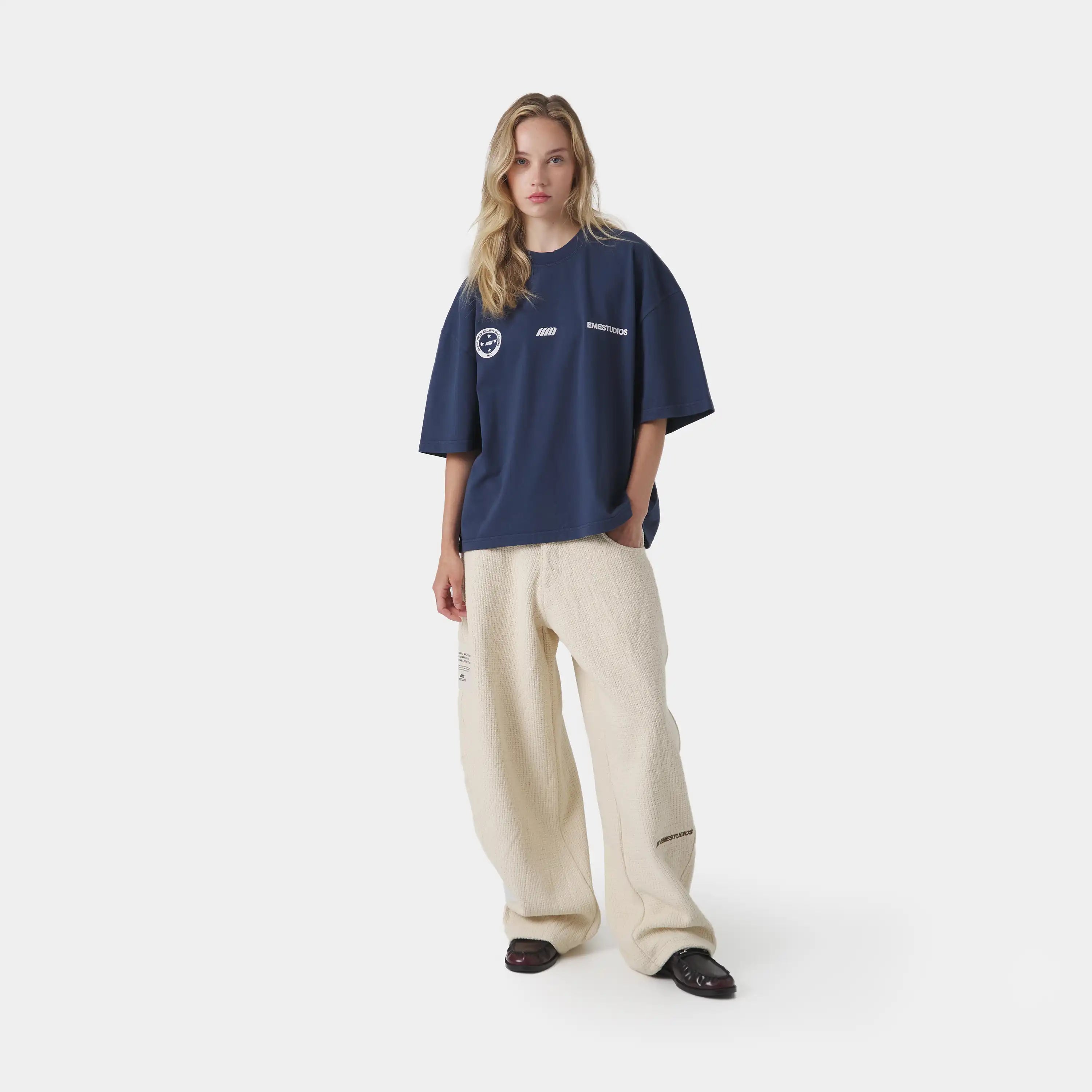 4 Star Navy Oversized Tee